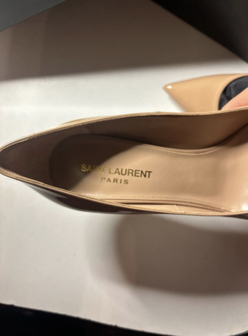 Saint Laurent Paris Anja Patent Leather Heels Size US 9.5 / IT 39.5 - 6 Thumbnail