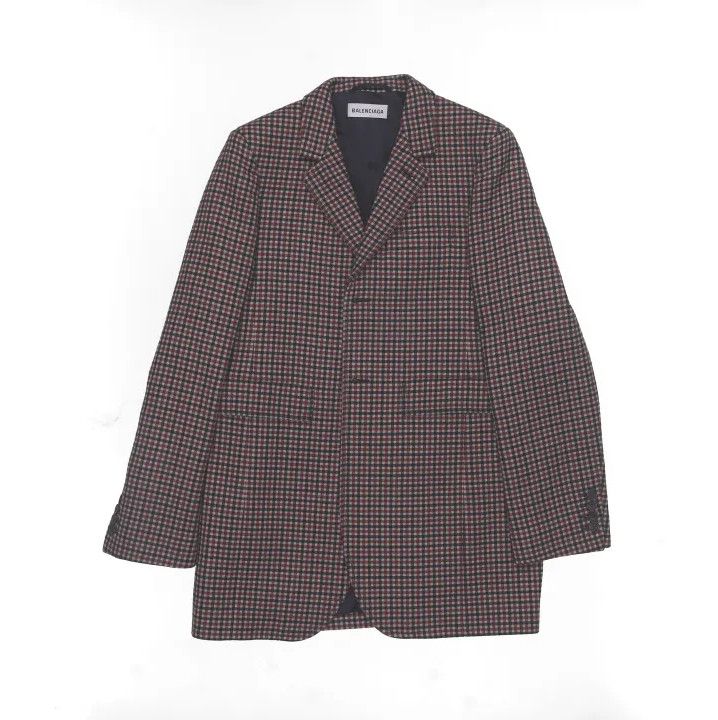 Balenciaga Balenciaga Plaid Casual Jacket Size US S / EU 44-46 / 1 - 1 Thumbnail
