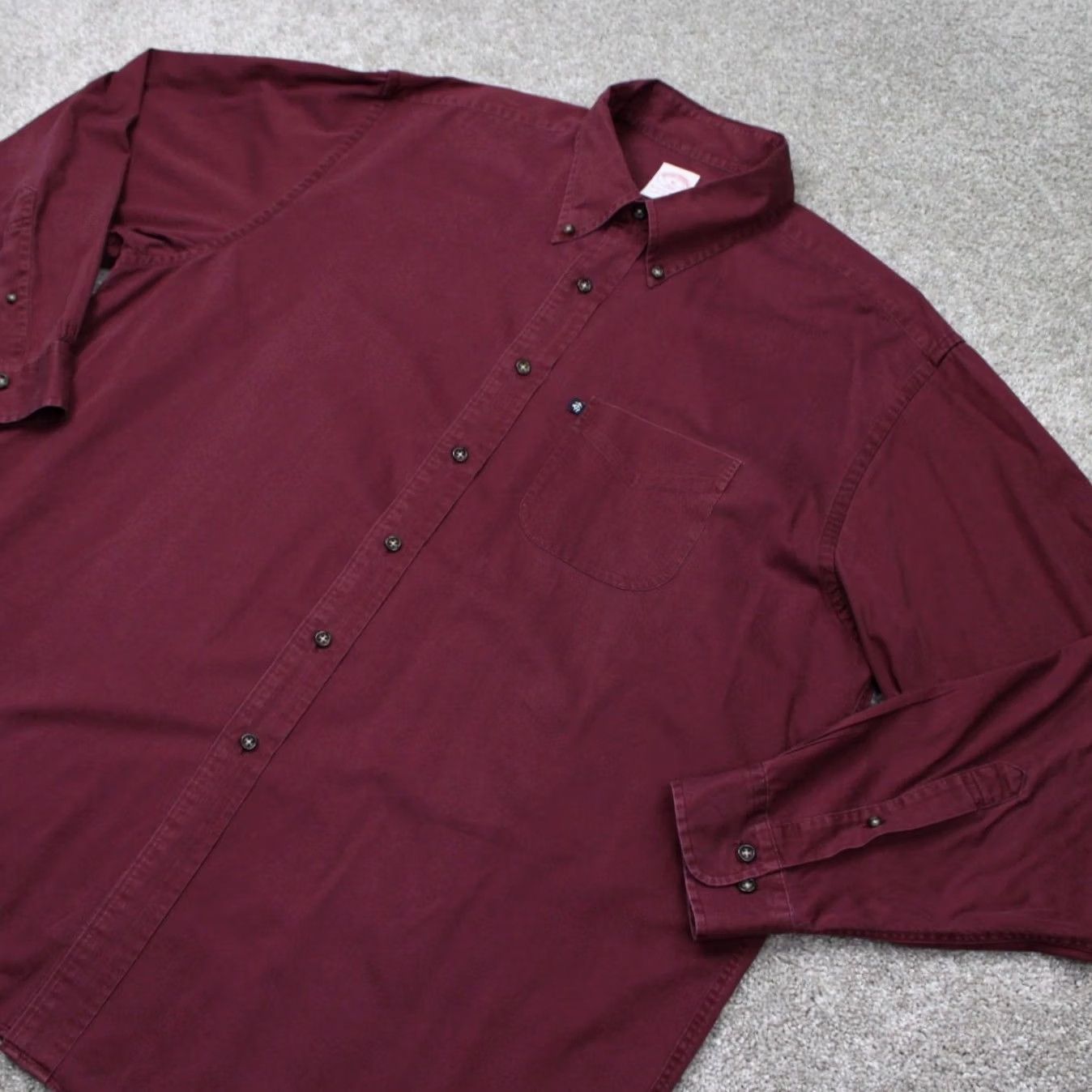 Brooks Brothers Brooks Brothers 346 Shirt Mens XL Red Button-Up Long Sleeve Cotton Classic Preppy Collection - Mens XL Red Button-Up Shirt Size US XL / EU 56 / 4 - 3 Thumbnail