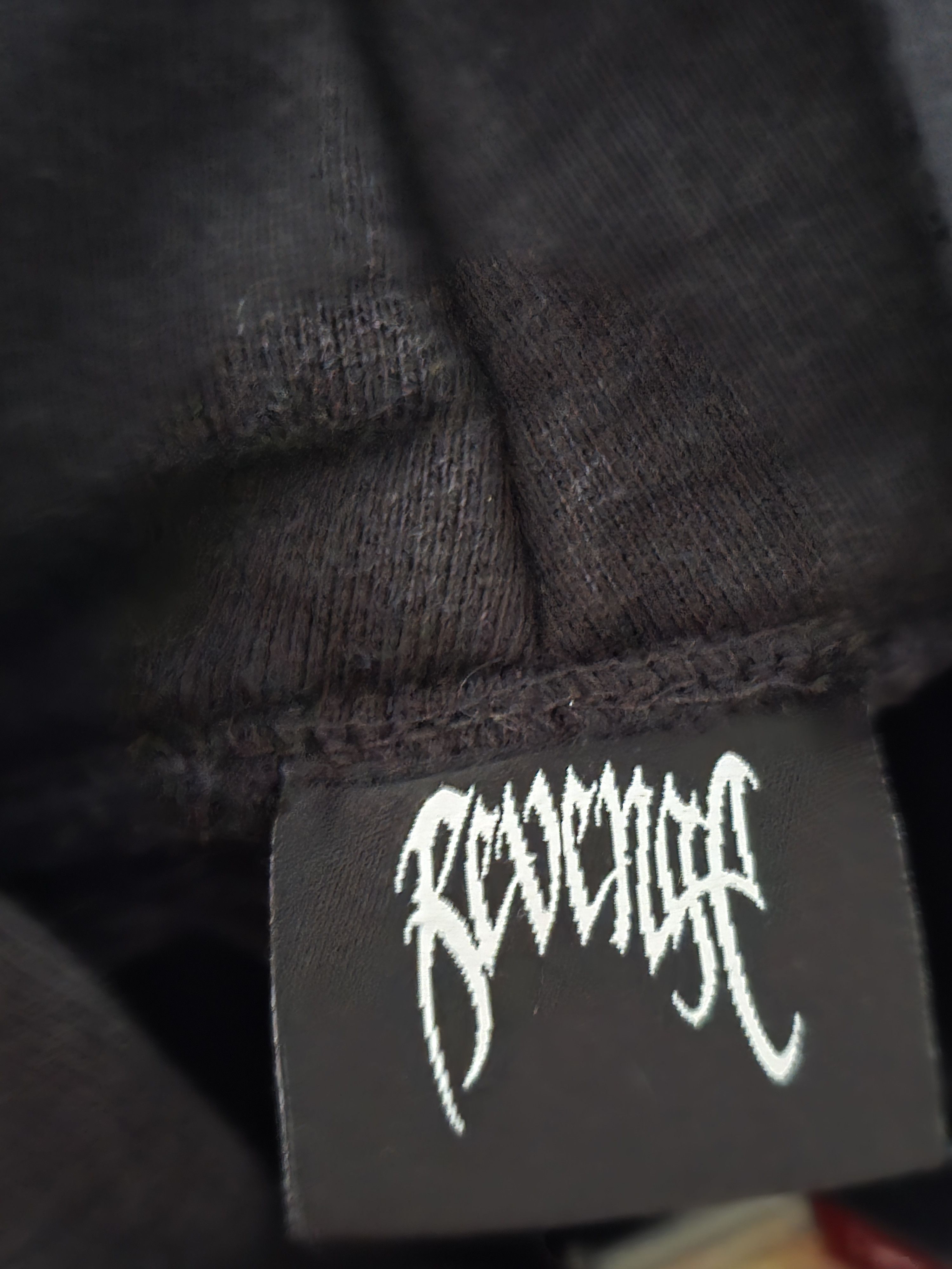 Revenge Revenge Black Basic Logo Hoodie Size US M / EU 48-50 / 2 - 3 Thumbnail