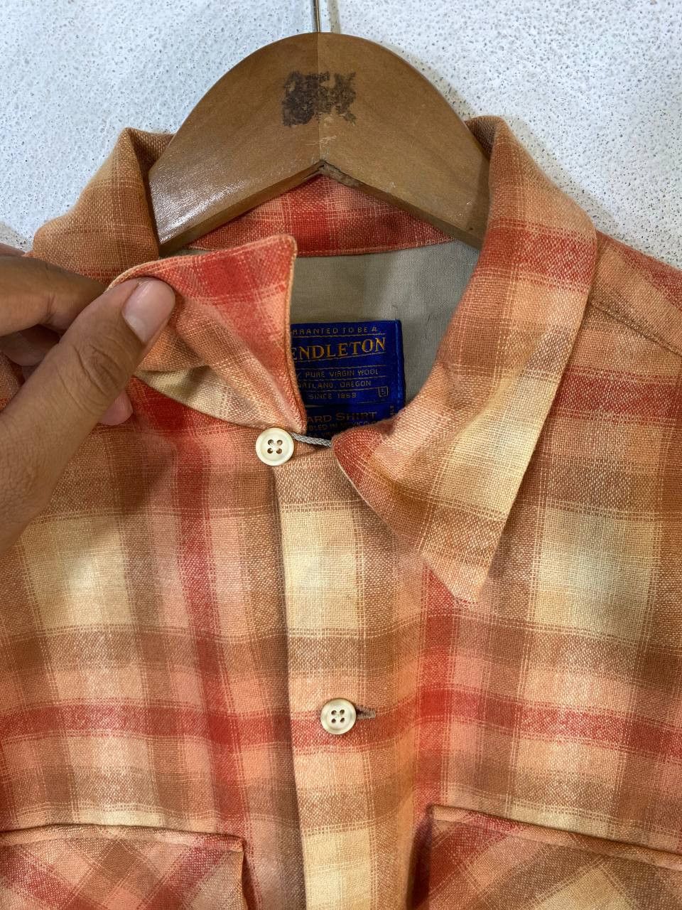 Pendleton vintage pendleton wool shadow plaid shirt nice design Size US M / EU 48-50 / 2 - 5 Thumbnail