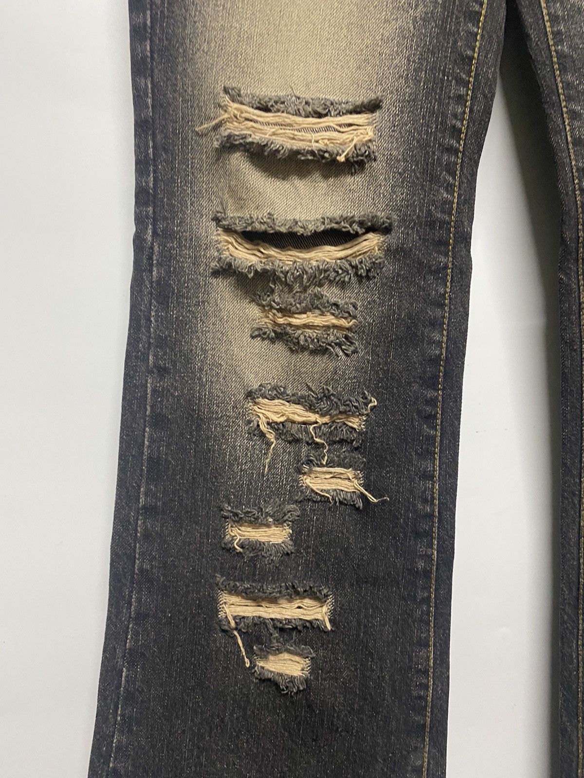 Designer × Japanese Brand FUGA DISTRESSED JEANS FLARED BOOTCUT DENIM PANT Size 30" / US 8 / IT 44 - 11 Thumbnail