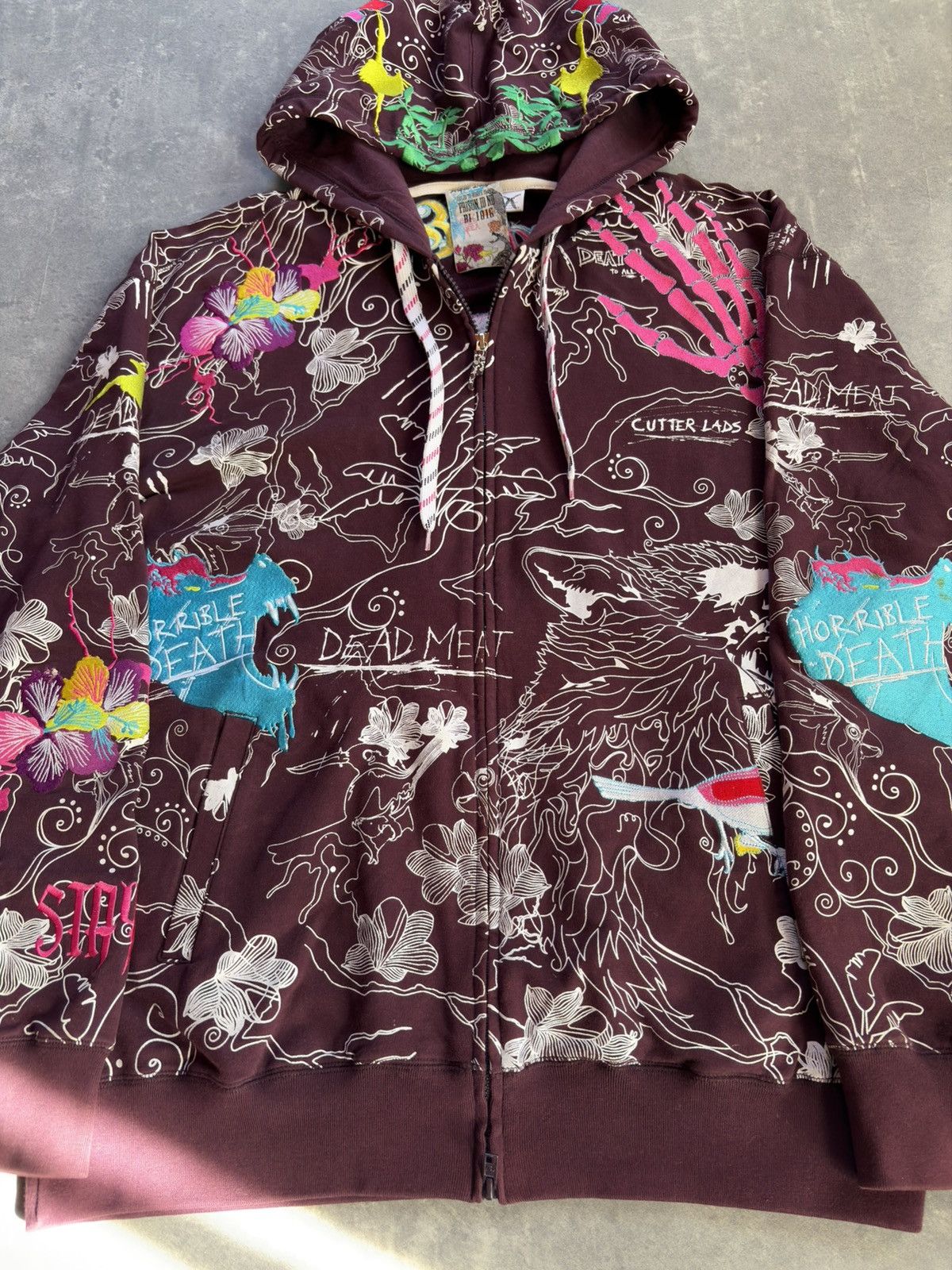 Artful Dodger Artful Dodger Exiled To Bishop AOP Embroidered Zip Hoodie XL Size US XL / EU 56 / 4 - 8 Thumbnail
