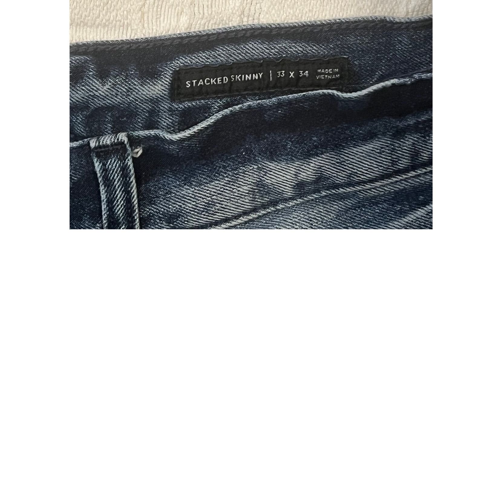 Pacsun PacSun Stacked Skinny Distessed Jeans Mens 33x34 Size US 33 - 4 Thumbnail