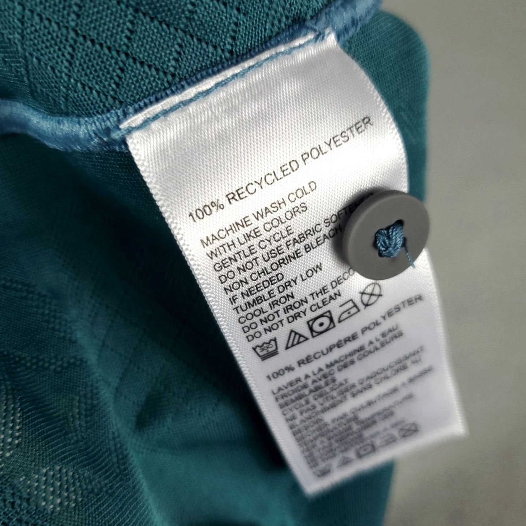 Tommy Bahama Tommy Bahama Polo Shirt Mens Medium Teal Polyester Solid Short Sleeve Golf Size US M / EU 48-50 / 2 - 7 Thumbnail