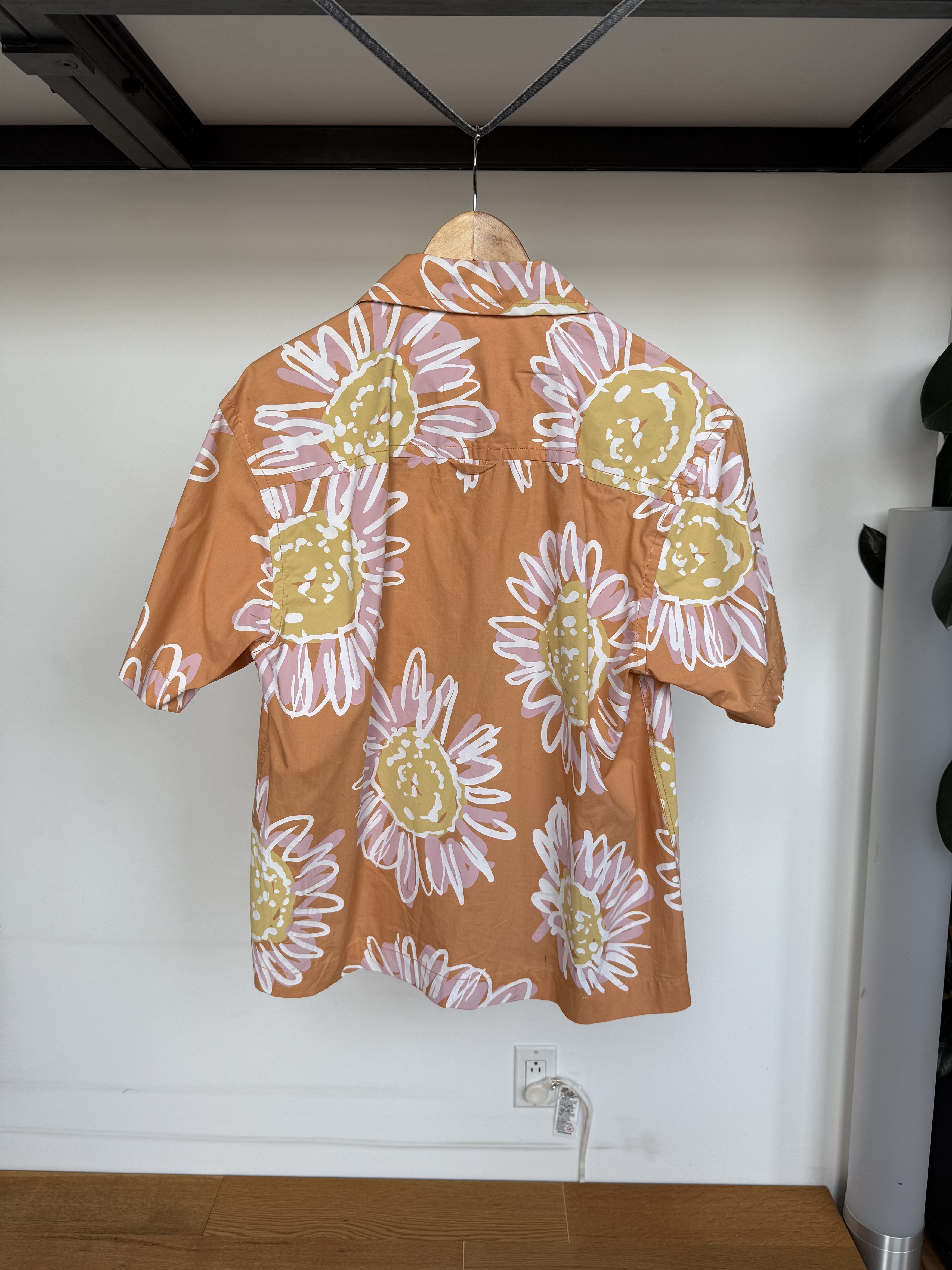 Jacquemus Jean Flower Print Shirt Orange Size US S / EU 44-46 / 1 - 2 Thumbnail