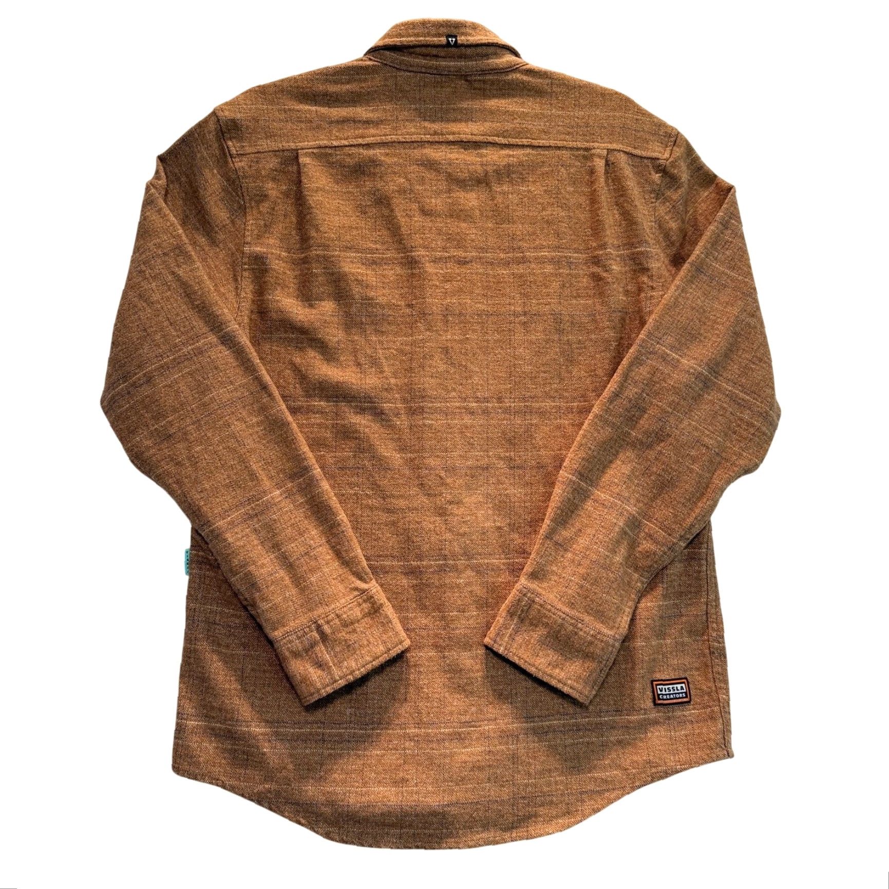 Vissla Vissla Creators Shirt Mens Small Brown Norte Flannel Organic Cotton Button Up Size US S / EU 44-46 / 1 - 2 Thumbnail