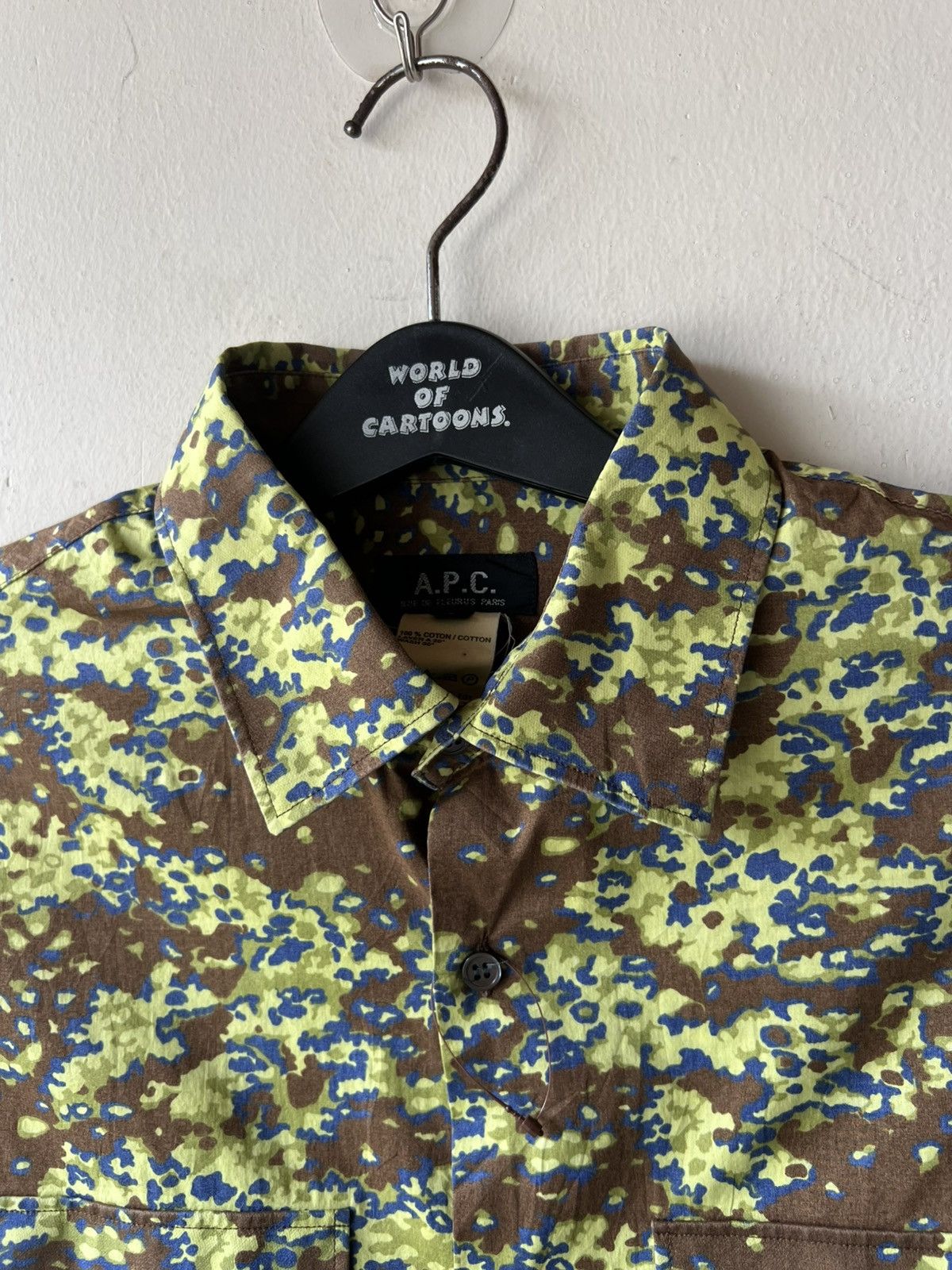 A.P.C. Vintage A.P.C. Made in France Camouflage Long Sleeve Shirt Size US M / EU 48-50 / 2 - 7 Thumbnail
