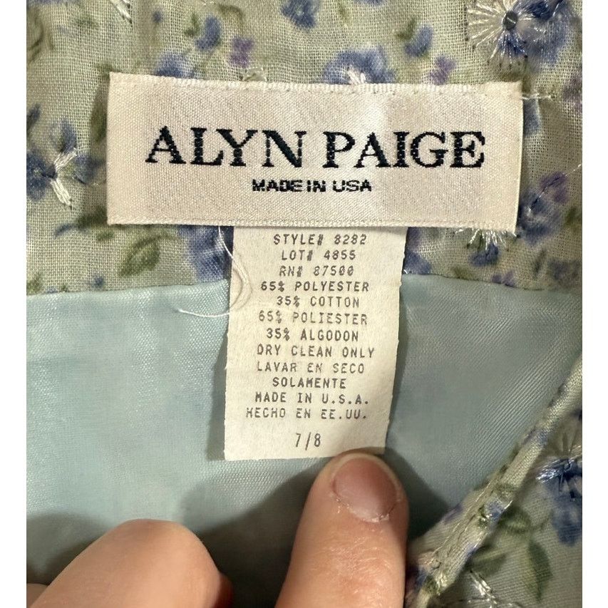 Vintage Vintage 90s Alyn Paige Floral Mini Dress Womens Size 7/8 Size M / US 6-8 / IT 42-44 - 6 Thumbnail