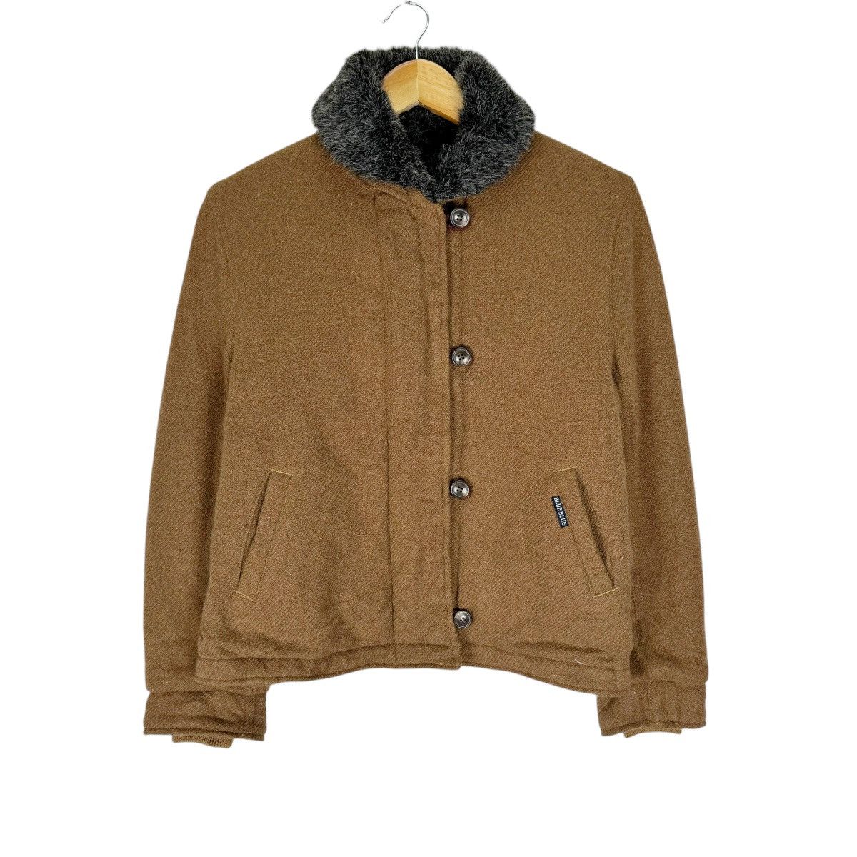 Blue Blue Japan × HOLLYWOOD RANCH MARKET × Japanese Brand ☀️BLUE BLUE WOOL SHERPA DECK JACKET Size M / US 6-8 / IT 42-44 - 2 Thumbnail