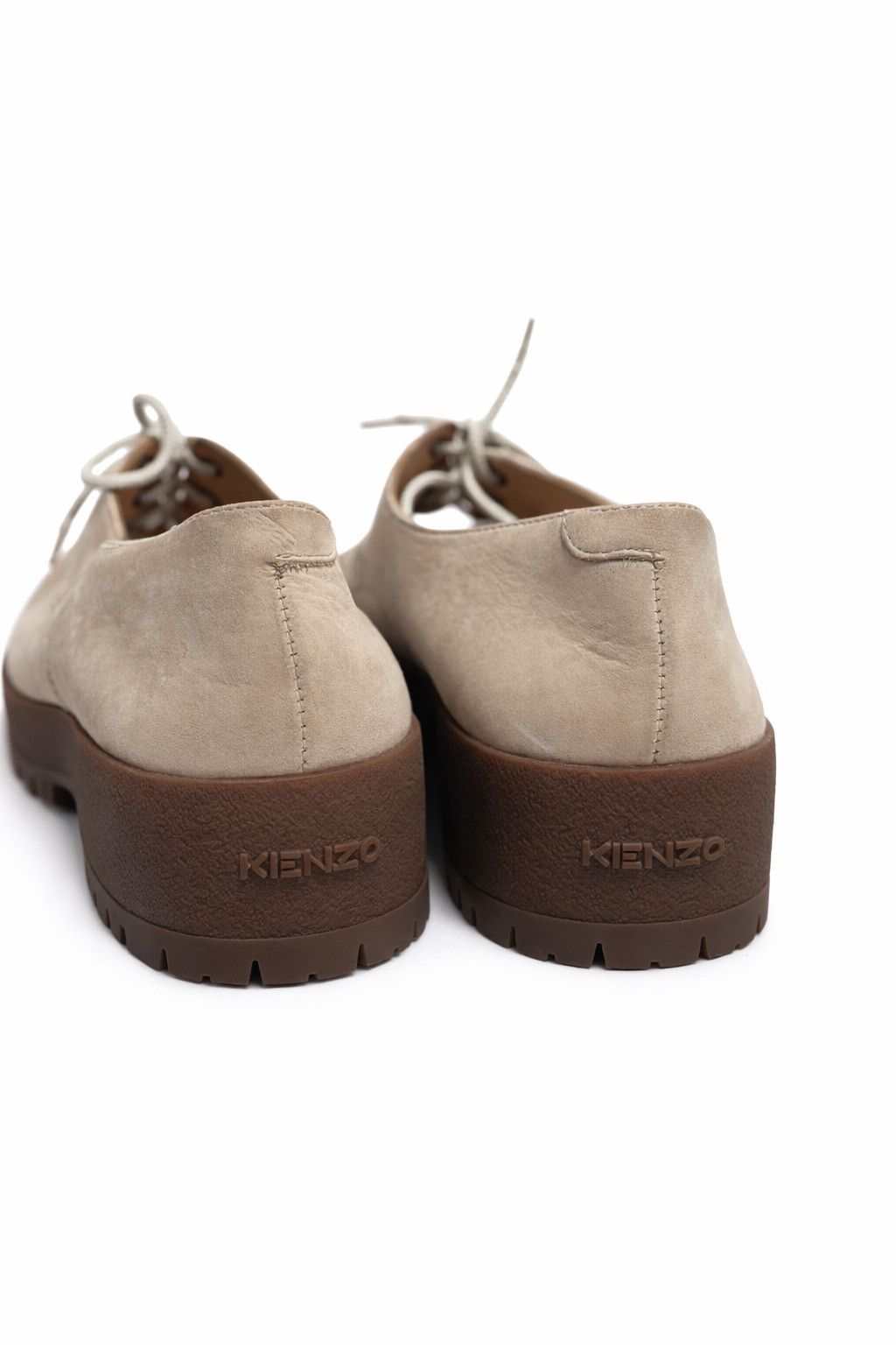 Kenzo Kenzo Nubuck Derby Shoes Cream / Beige – EU 42 Size US 9 / EU 42 - 3 Thumbnail
