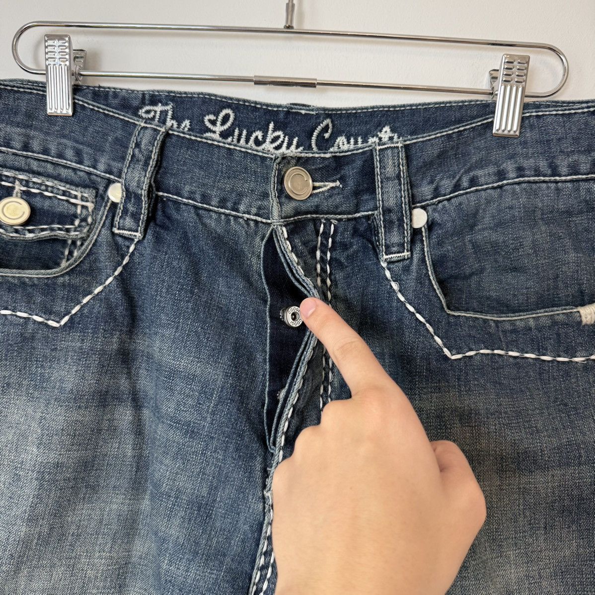 Coogi Vtg 2000s Coogi Faded Contrast Stitch Baggy Jorts ERD Grunge Size US 36 / EU 52 - 9 Thumbnail