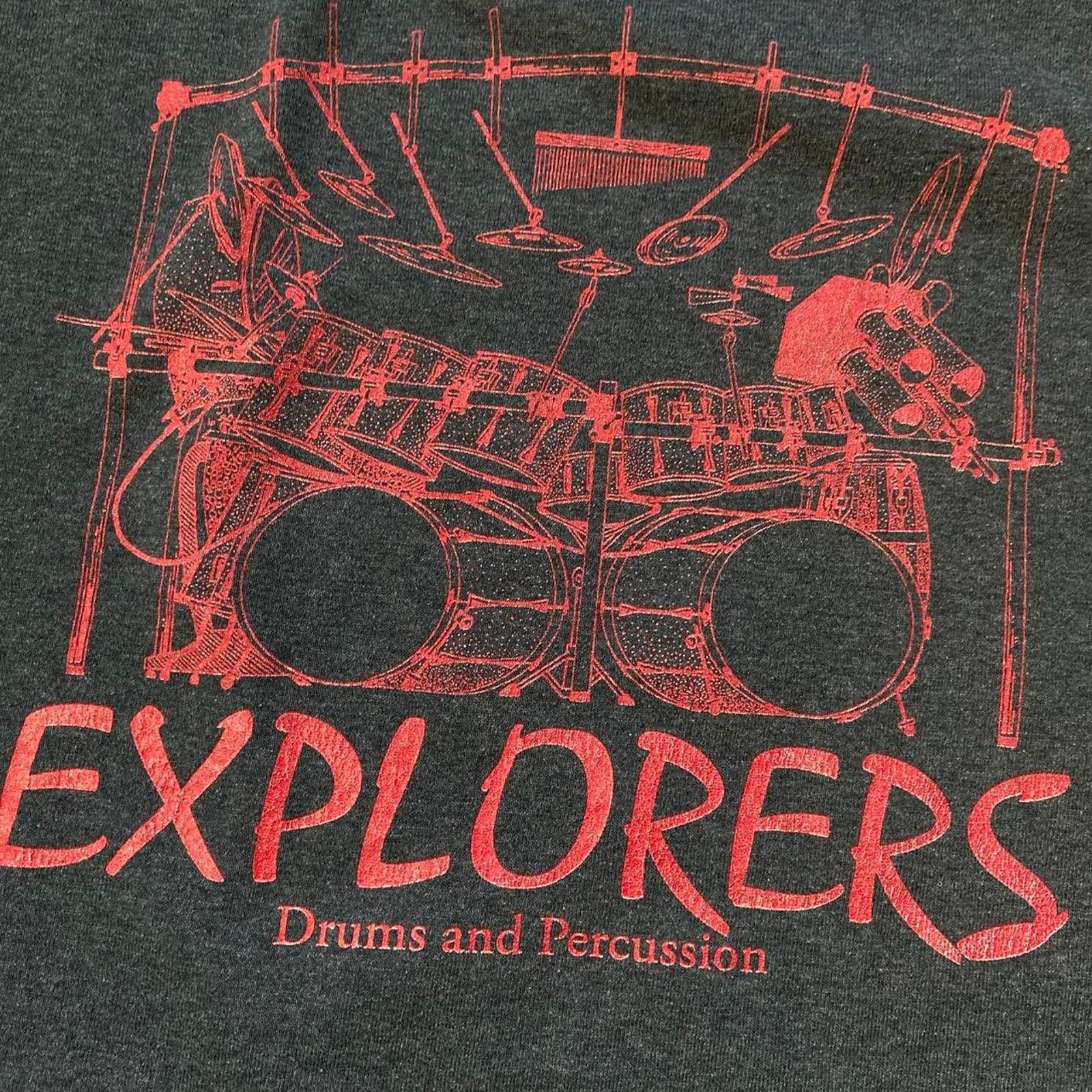 Gildan Explorers drum kit shirt gildan Size US L / EU 52-54 / 3 - 3 Thumbnail