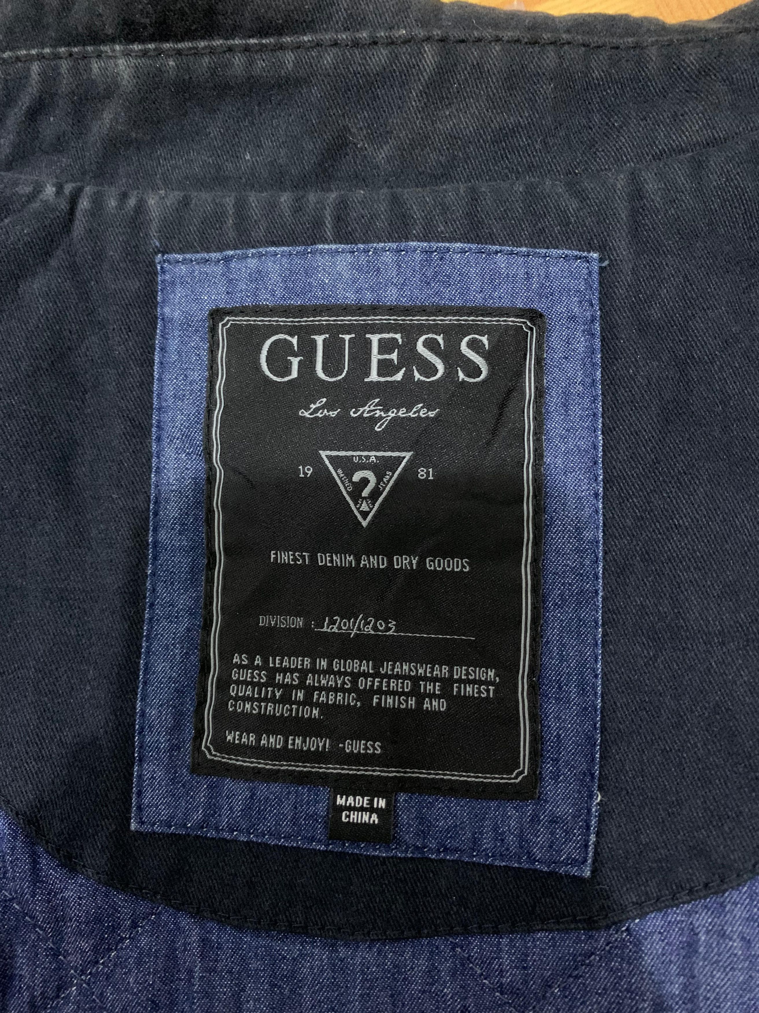 Guess GUESS Men's Military Jacket - Navy Blue - Size S Size S / US 4 / IT 40 - 4 Thumbnail