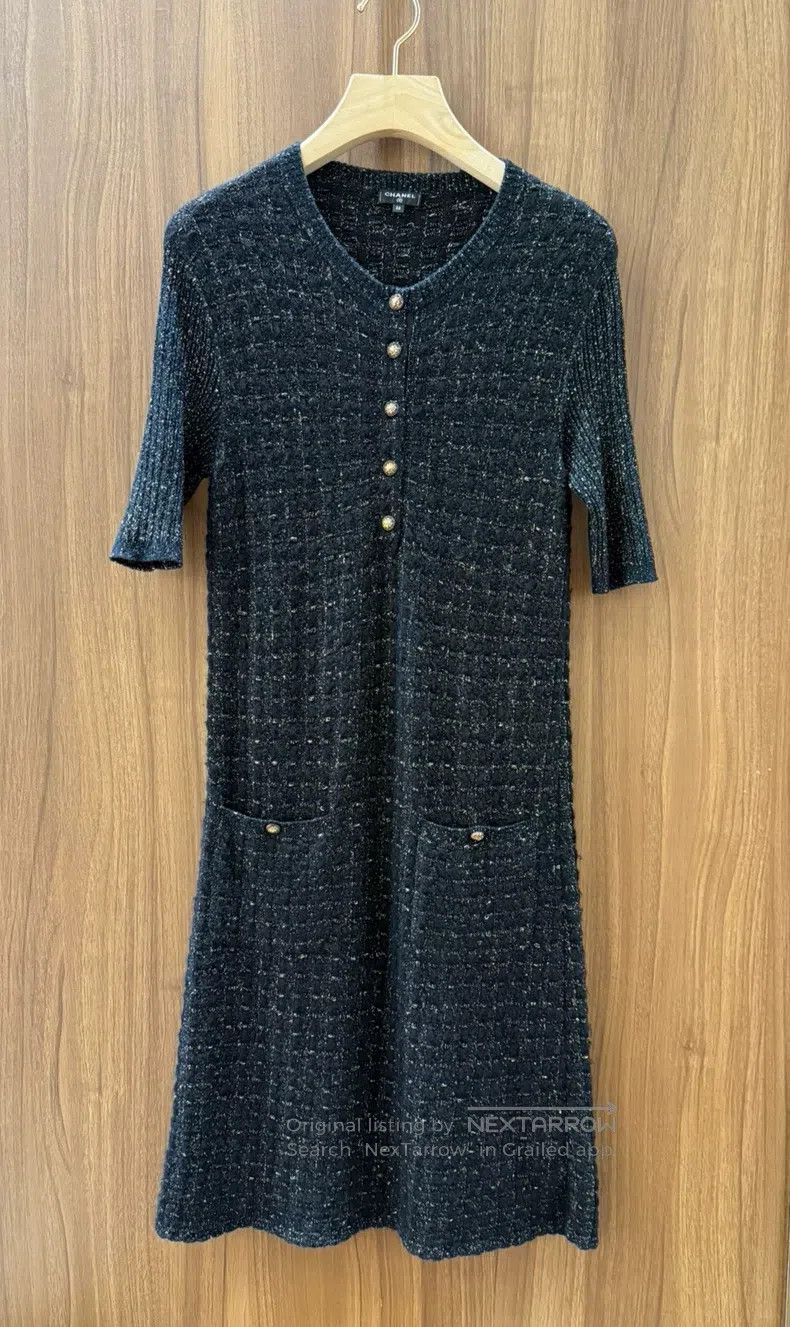 Chanel Chanel Black knitted dress Size XS / US 0-2 / IT 36-38 - 2 Thumbnail