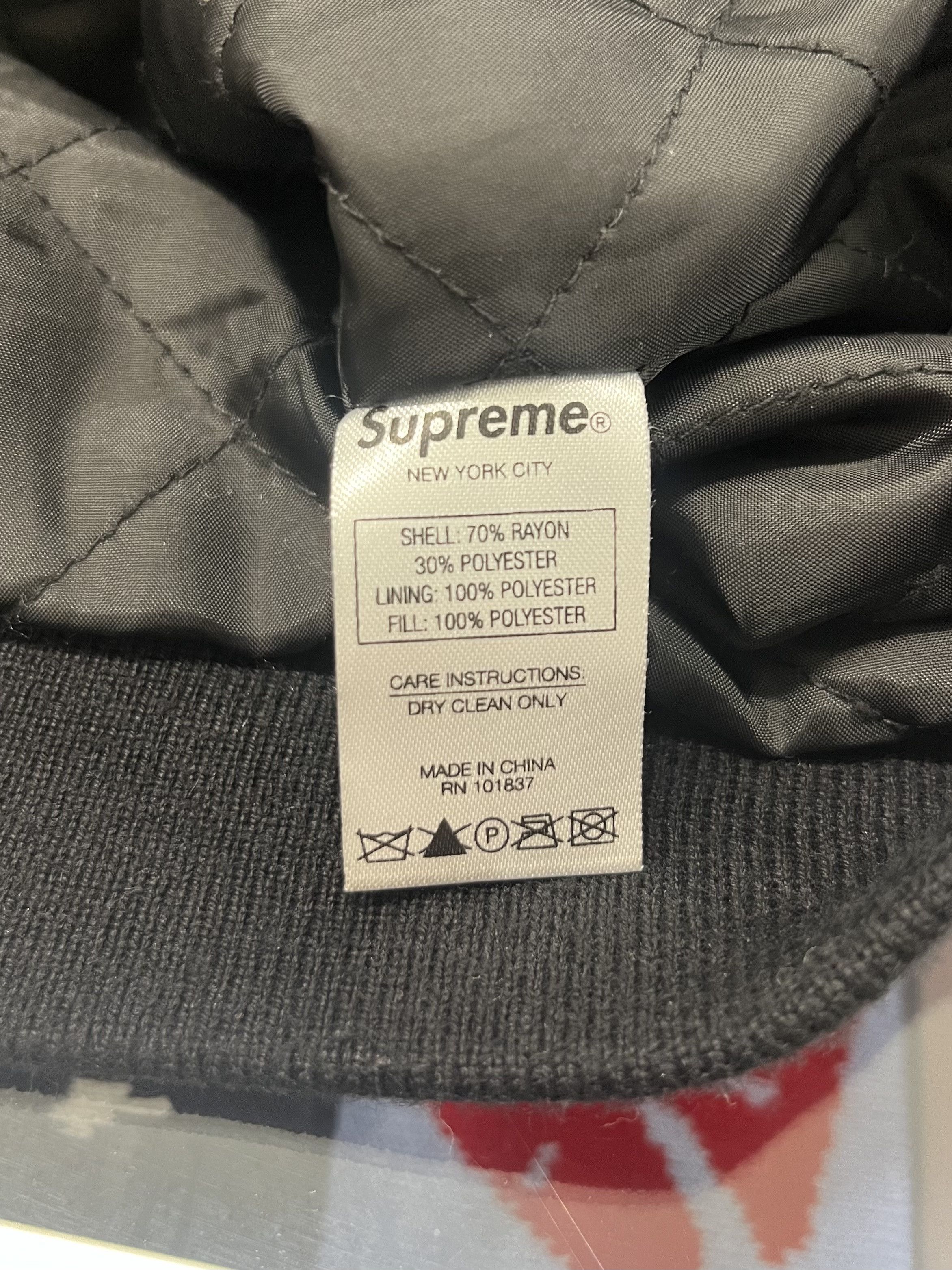Supreme Supreme Diamond Rayon Bomber Size US XL / EU 56 / 4 - 9 Thumbnail