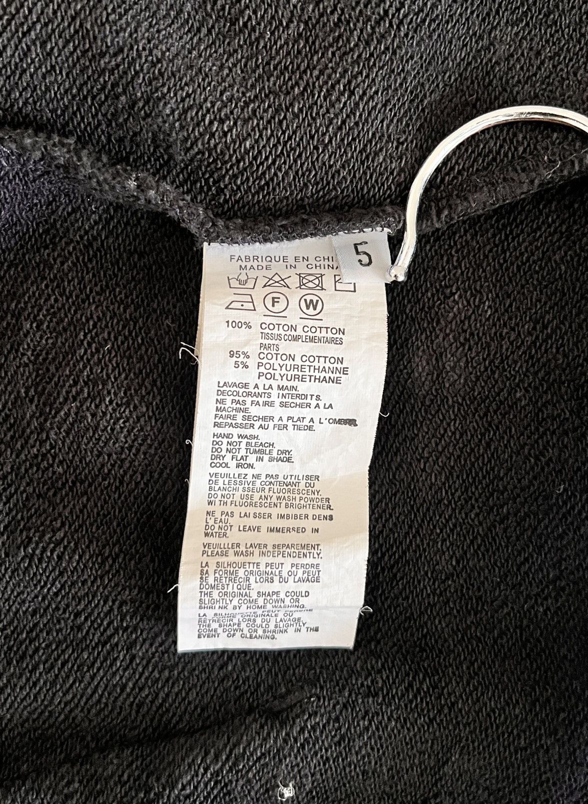 New Era × Yohji Yamamoto NEW ERA X YOHJI YAMAMOTO EMBROIDERED LOGO HOODIE Size US XL / EU 56 / 4 - 8 Thumbnail