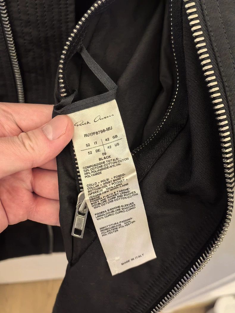 Rick Owens Rick Owens MA1 Quilted Bomber Jacket-2506 Size US XL / EU 56 / 4 - 8 Thumbnail