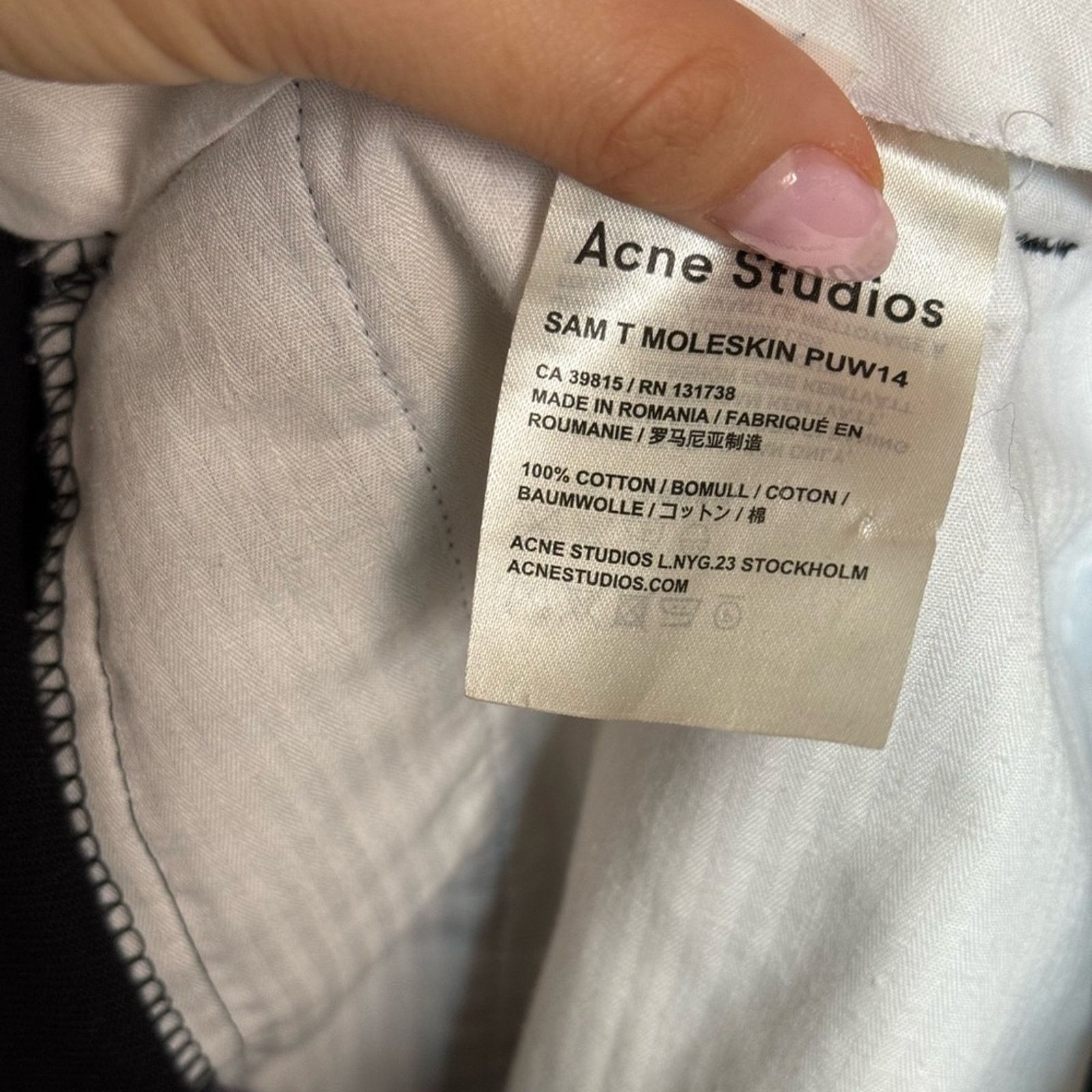 Acne Studios Acne Studios Men’s Soft Cotton Pants Size US 32 / EU 48 - 4 Thumbnail