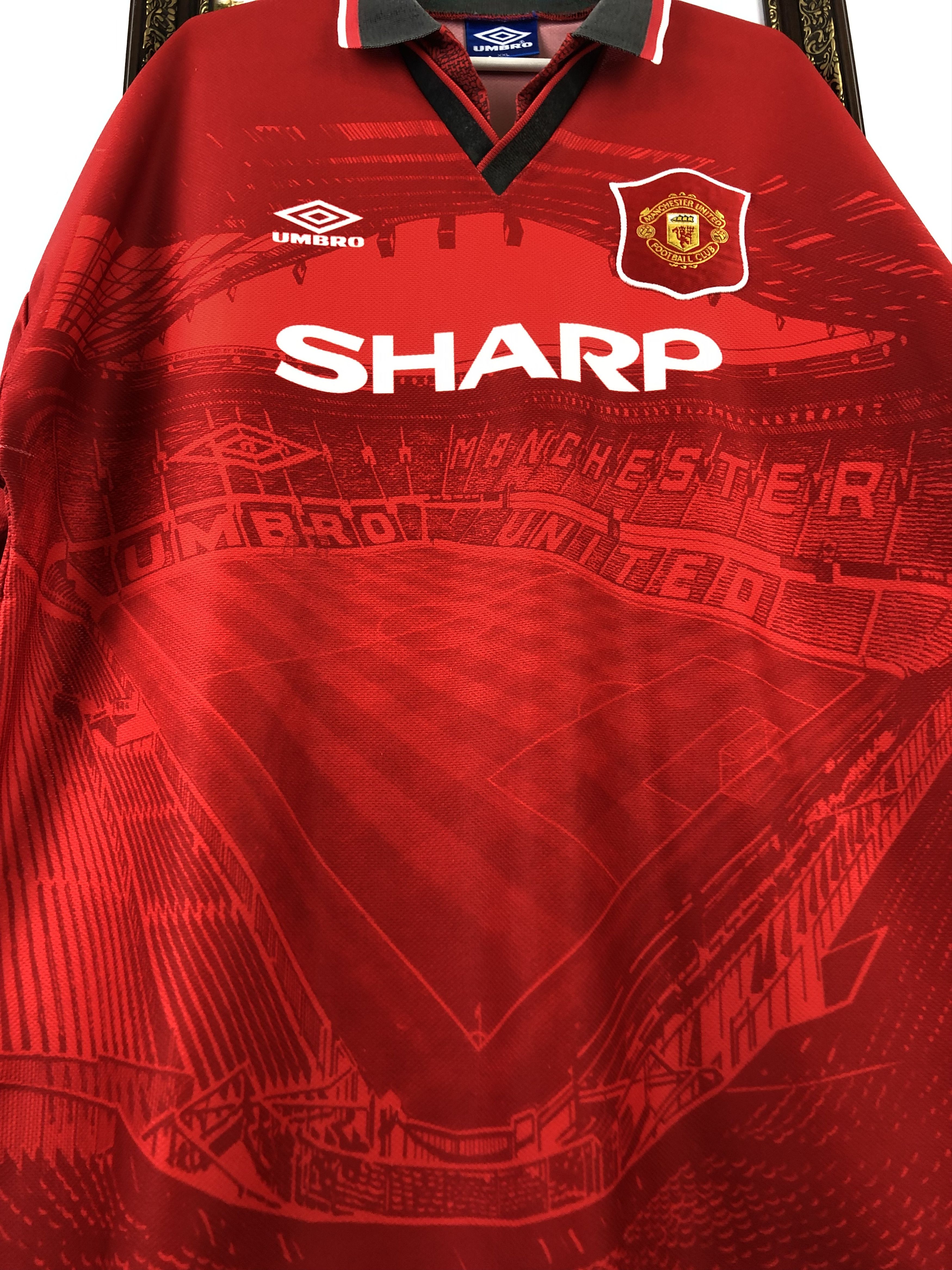 Umbro Manchester United football shirt 1994 Soccer Umbro Jersey Size US XXL / EU 58 / 5 - 8 Thumbnail