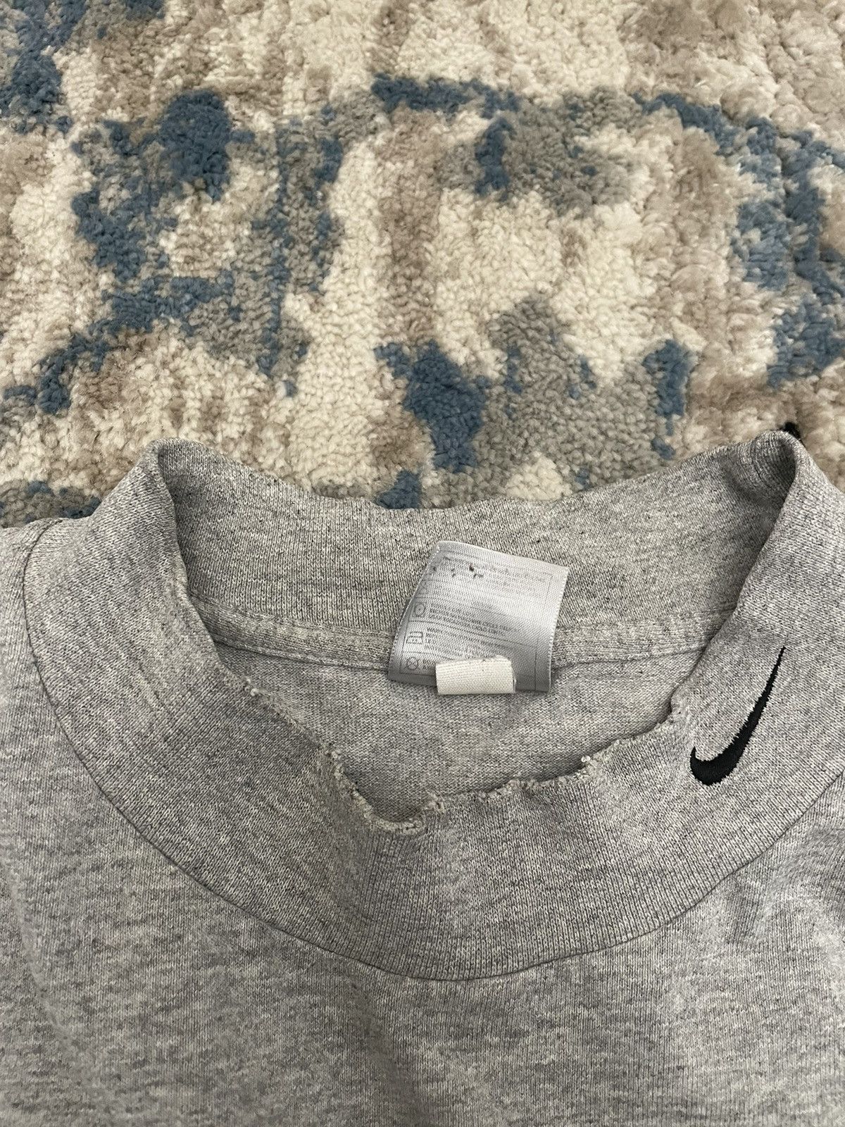 Nike × Supreme Vintage Y2K Nike Grey Swoosh Tee Shirt Size US L / EU 52-54 / 3 - 5 Thumbnail