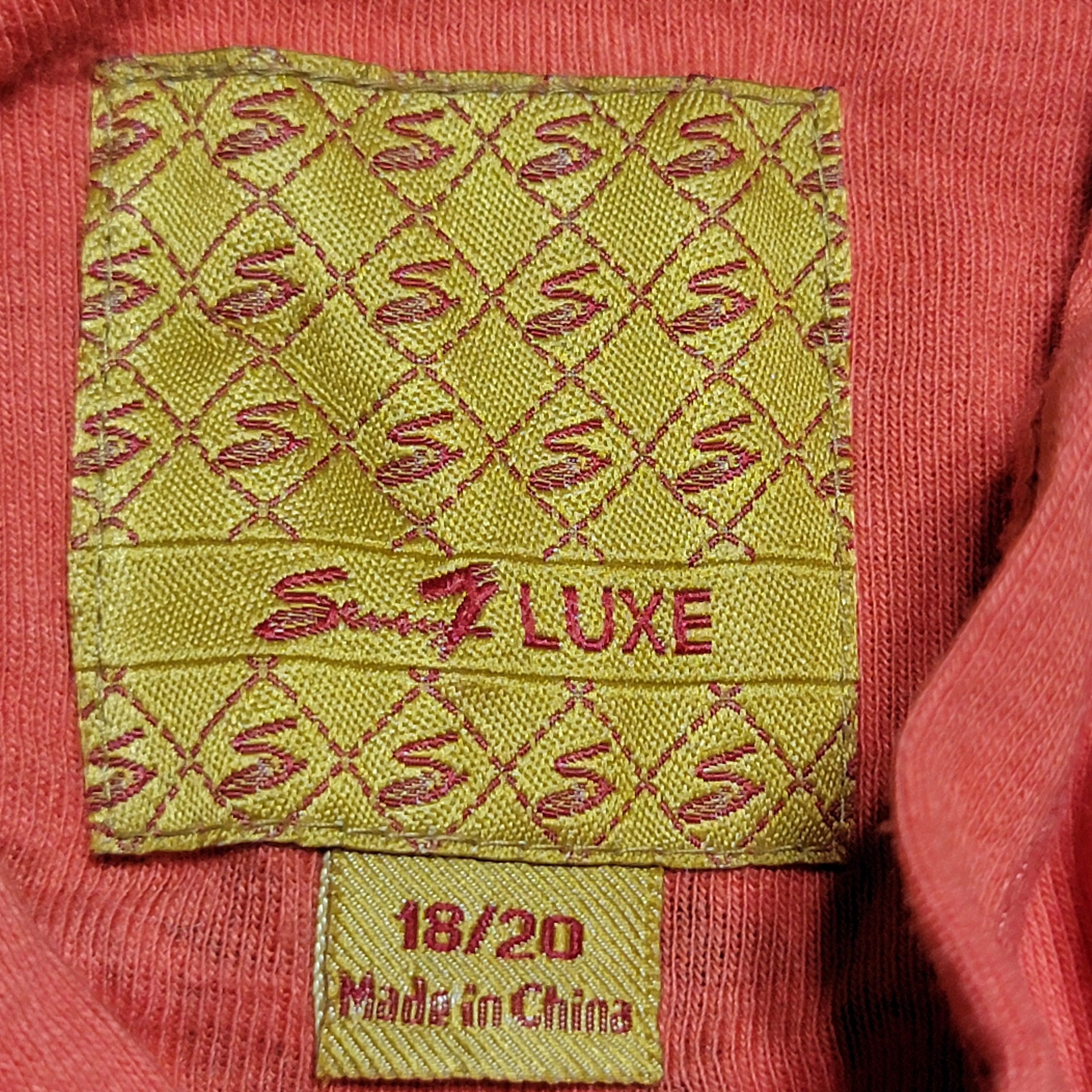 Seven 7 Seven7 Luxe Hoodie Tee LS Orange Graphic - Size 18/20 Size XXL / US 16-18 / IT 52-54 - 7 Thumbnail