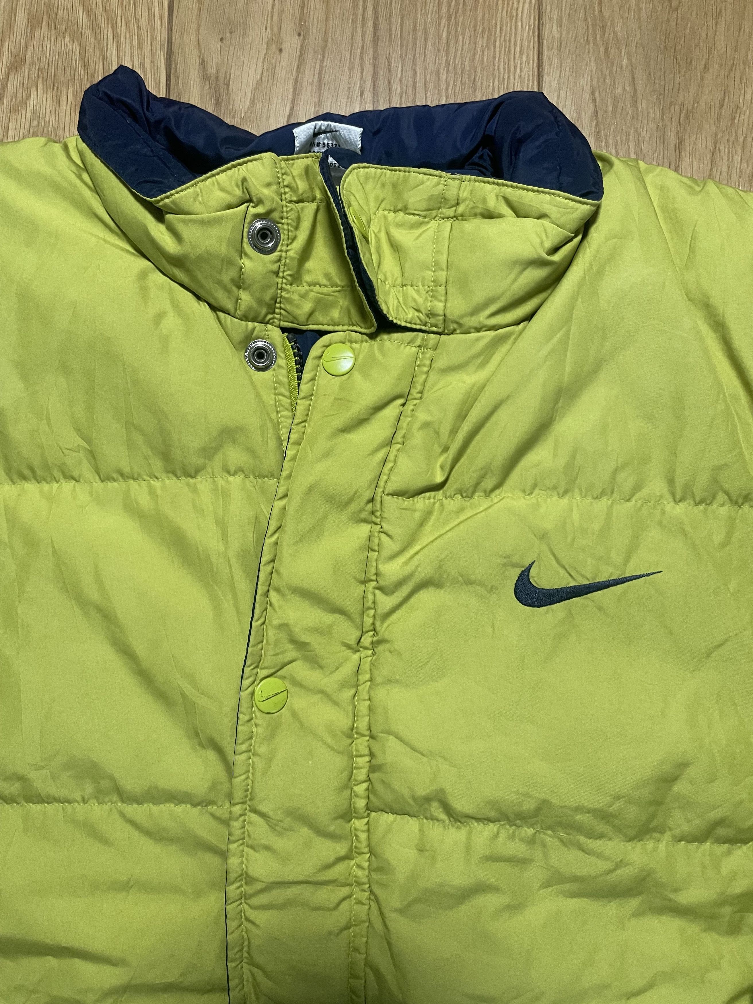Nike Vintage Nike Yellow Puffer Jacket Size US S / EU 44-46 / 1 - 2 Thumbnail