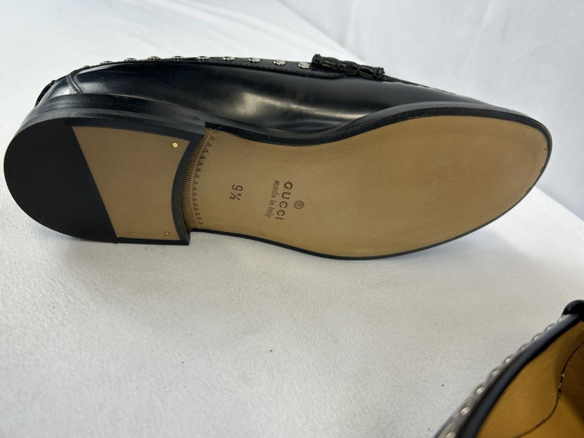 Gucci GUCCI Studded Interlocking G Leather Loafers Size US 10.5 / EU 43-44 - 9 Thumbnail