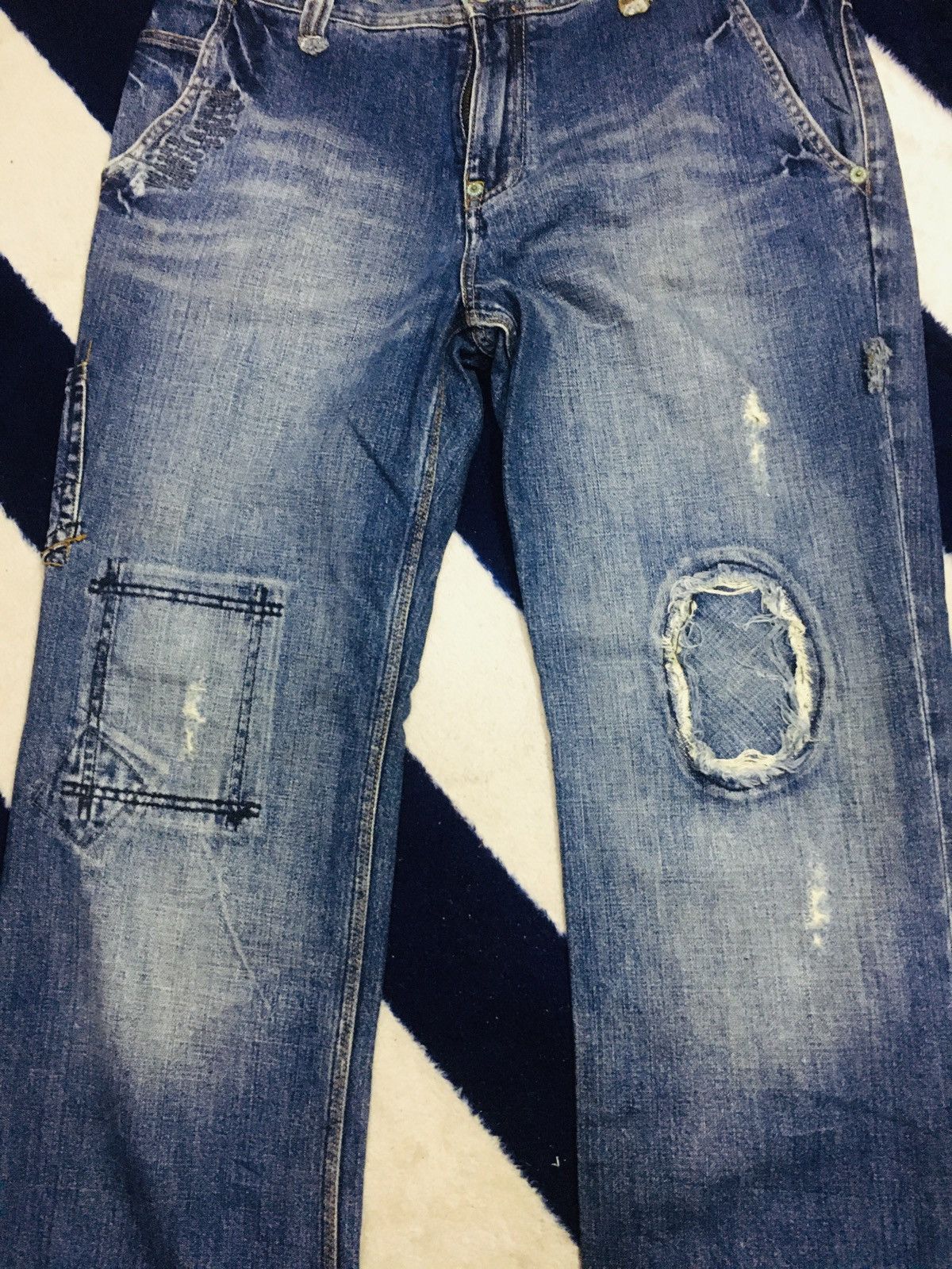 Jean × The Unbranded Brand Unbranded Nice Design Jeans (18) Size US 34 / EU 50 - 5 Thumbnail