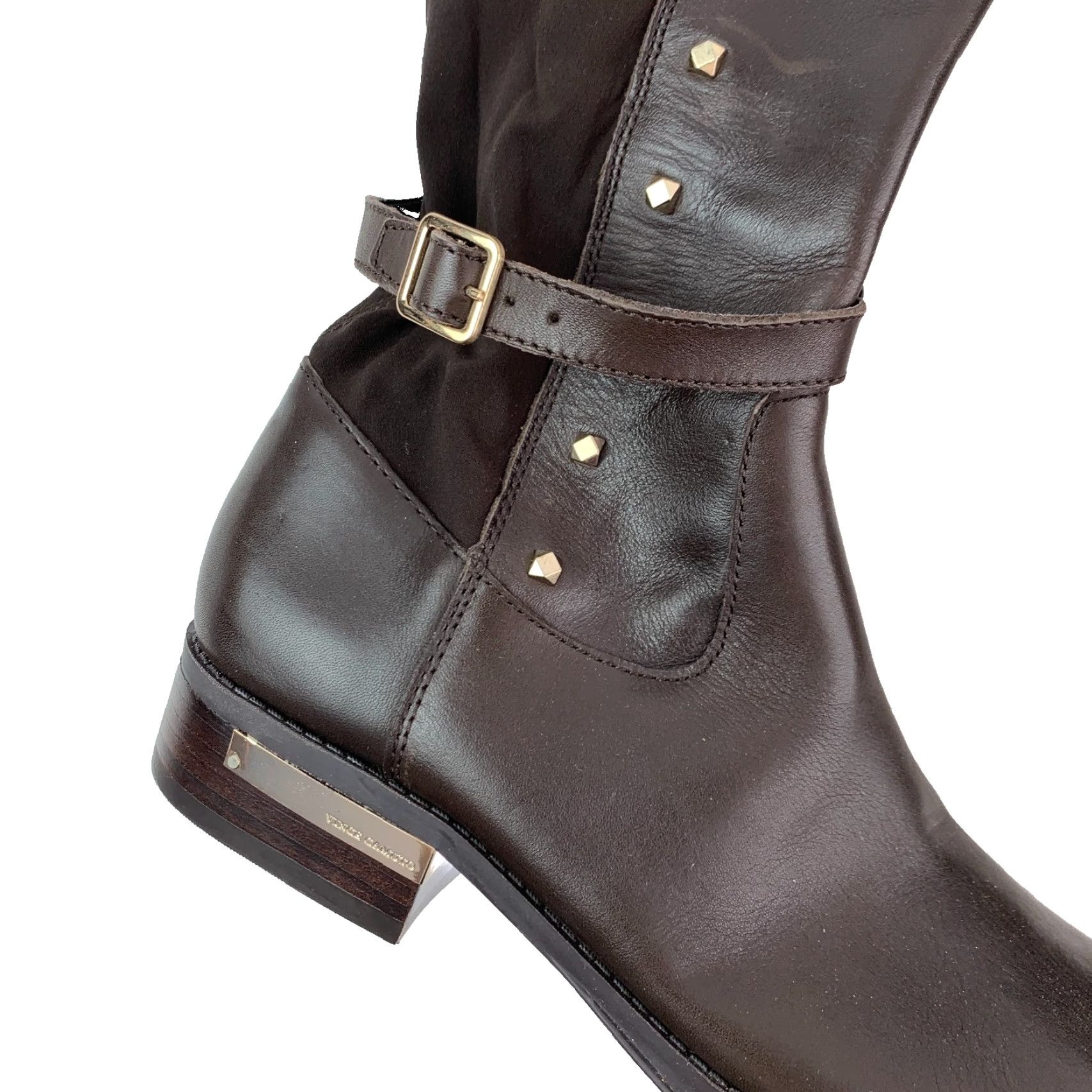 Vince Camuto Vince Camuto Pelda Tall Knee High Brown Leather Sock Boots Size 8.5 EU 38.5 Womens Size US 9 / IT 39 - 3 Thumbnail
