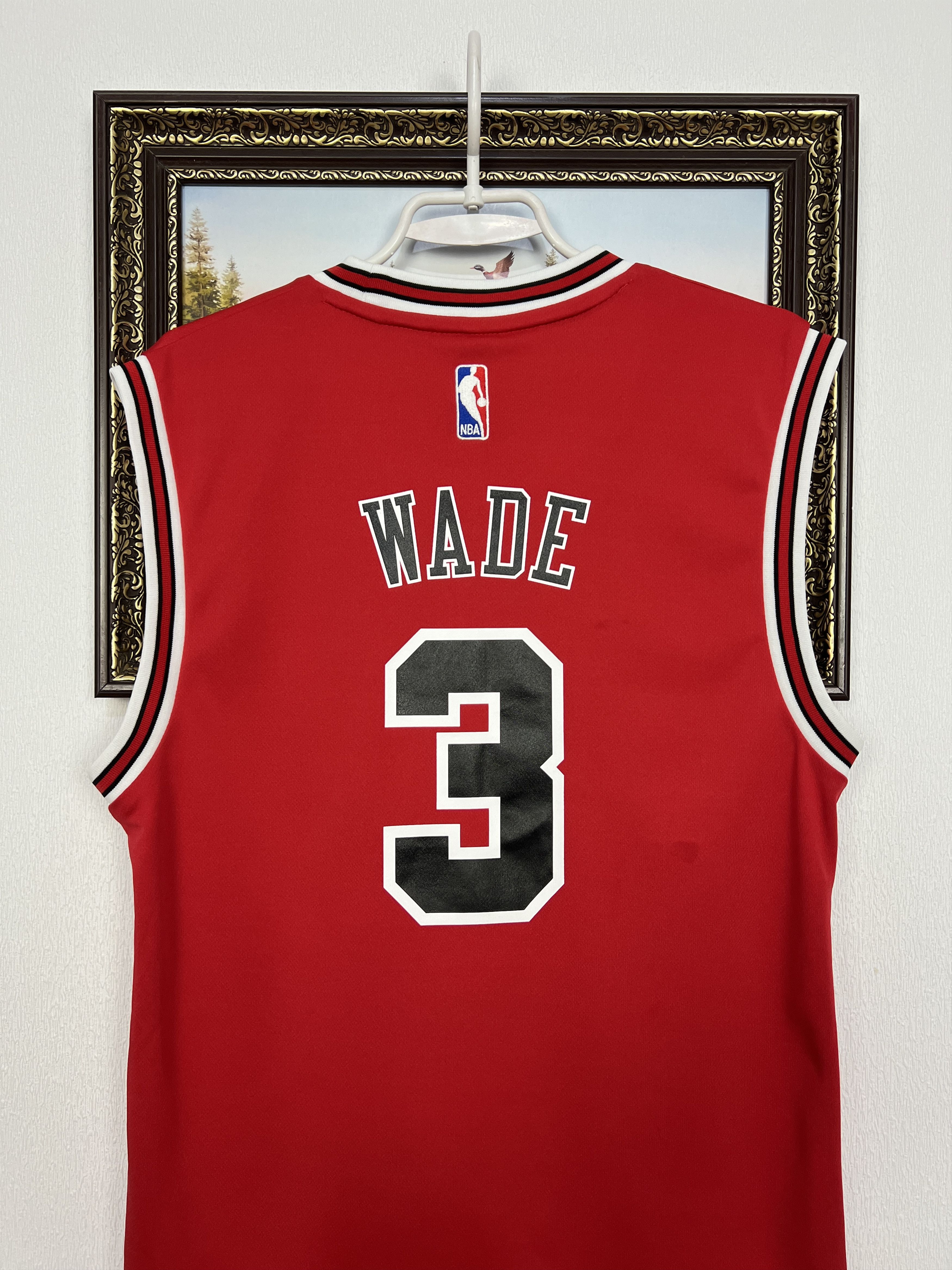 Adidas Vintage Adidas Chicago Bulls NBA #3 Wade Jersey Mens Shirt Size US S / EU 44-46 / 1 - 13 Thumbnail