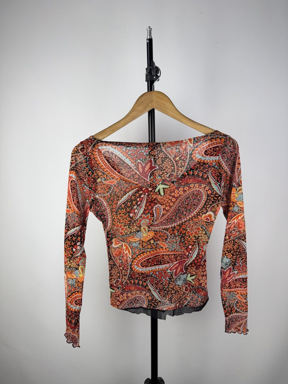 Vintage Sexy Darkness Avant Garde Punk Emo Mesh Top Blouse Opium Y2k Size M / US 6-8 / IT 42-44 - 5 Thumbnail