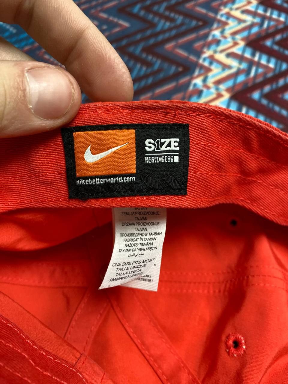 Nike Hats Vintage Nike logo Cap orange Y2K streetwear Size ONE SIZE - 2 Thumbnail
