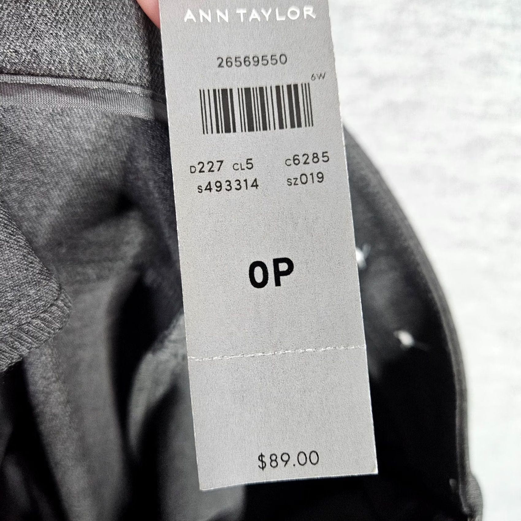 Ann Taylor Ann Taylor Dress Pants Womens 0P Gray Mid Rise Skinny Polyester Viscose Elastane Pants Women Size 25" / US 0 / IT 36 - 5 Thumbnail