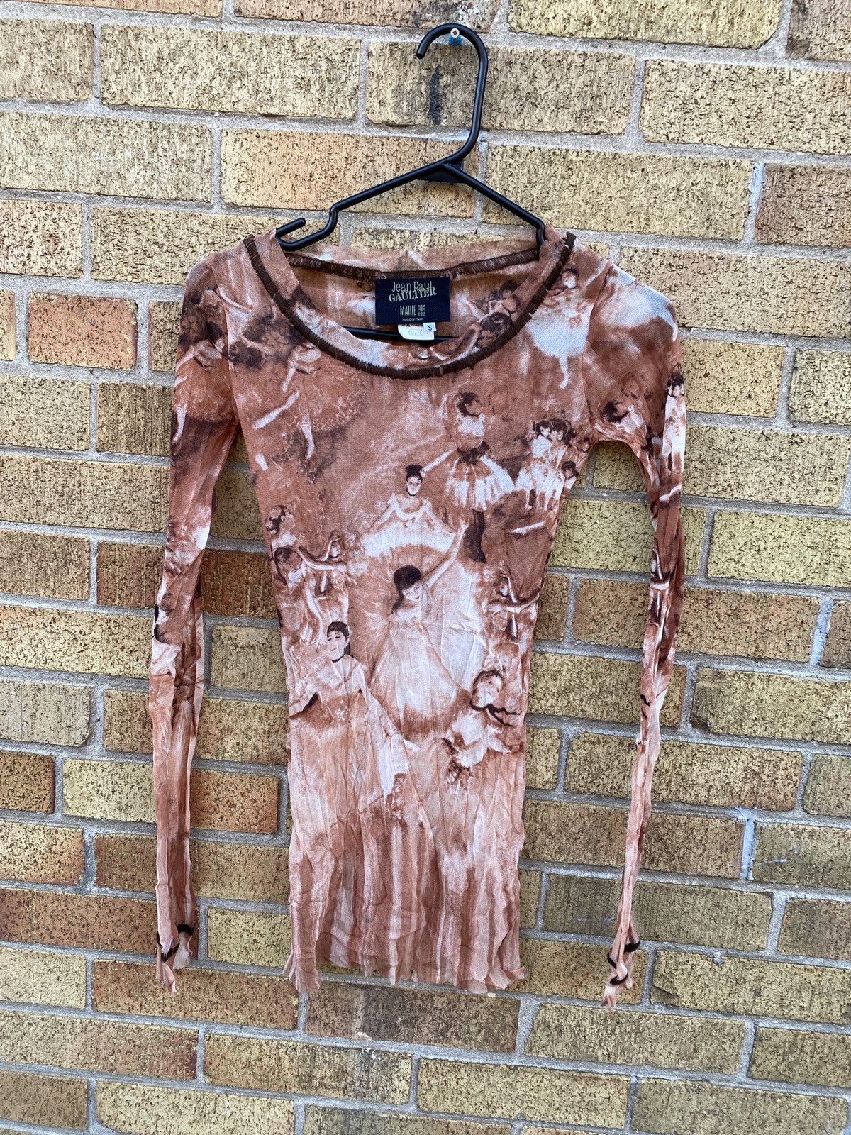 Jean Paul Gaultier × Vintage SS04 Jean Paul Gaultier Edgar Degas Ballerina Sheer Shirt Size S / US 4 / IT 40 - 14 Thumbnail
