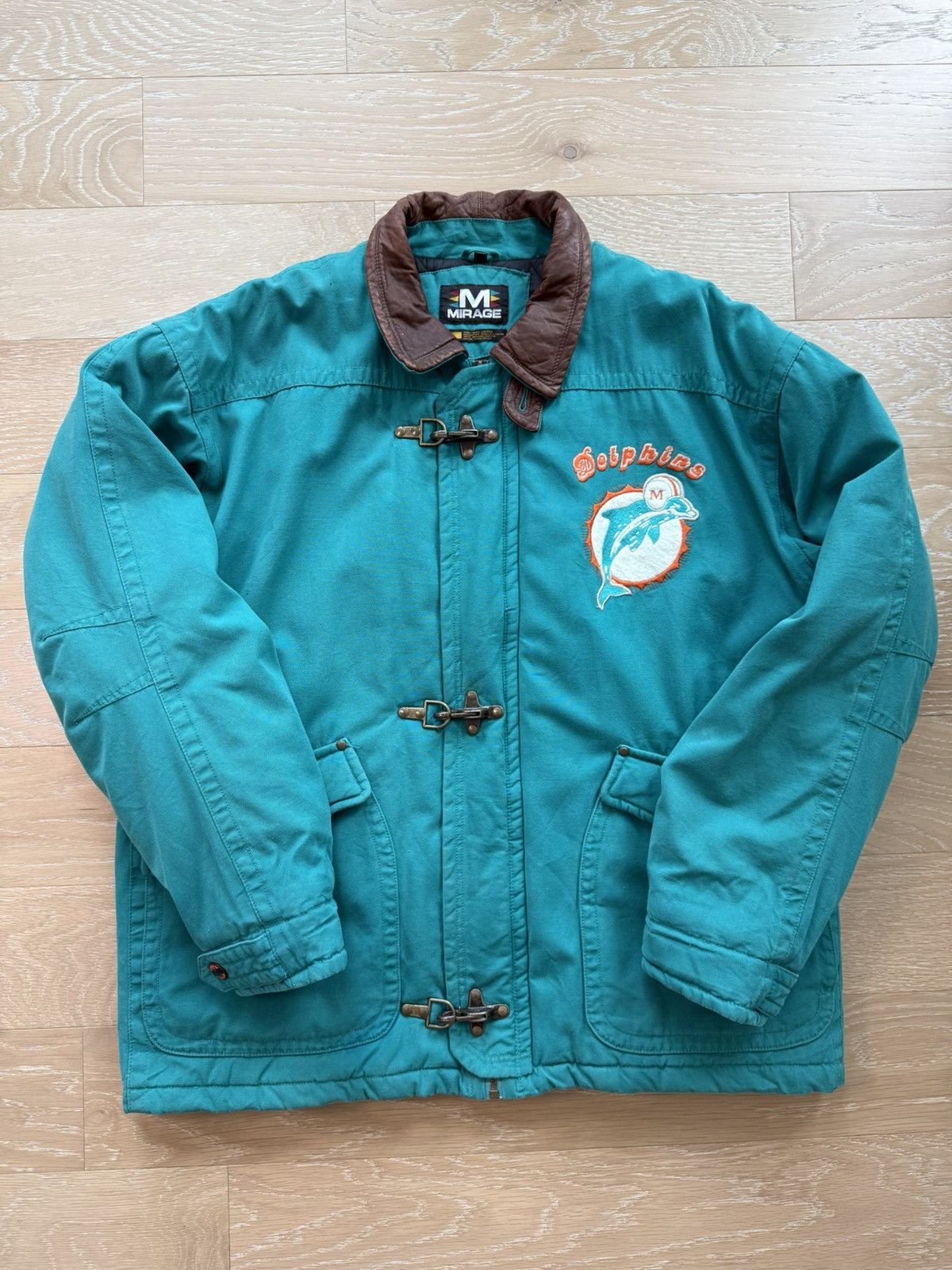 Mirage RARE GRAIL Vintage Miami Dolphins 80s Jacket Size US L / EU 52-54 / 3 - 15 Thumbnail
