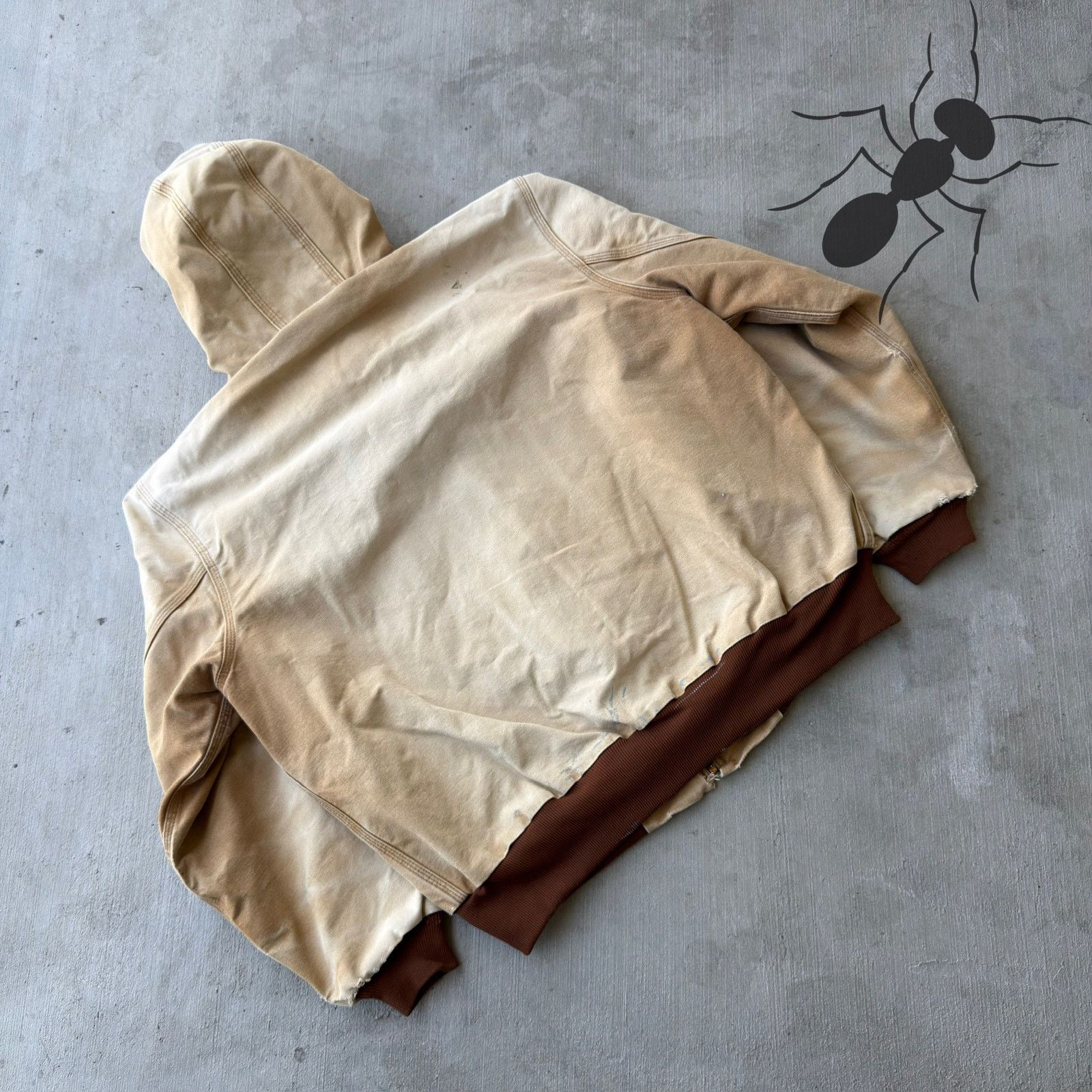Carhartt × Vintage Carhartt J 131 BRN faded brown hooded work wear jacket Size US XL / EU 56 / 4 - 8 Thumbnail