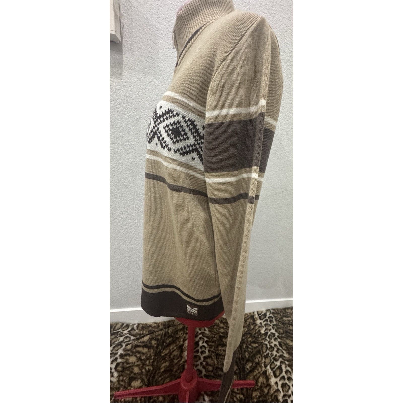 Dale Of Norway Dale of Norway Wool Half Zip Sweater Beige/brown Sz Large Size L / US 10 / IT 46 - 2 Thumbnail