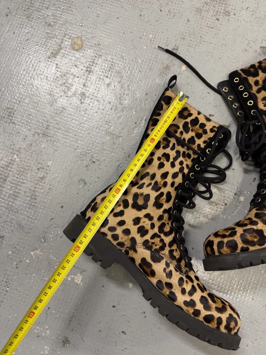 Moschino Moschino Leopard Pony Hair Ankle Boots Size US 9 / EU 42 - 11 Thumbnail