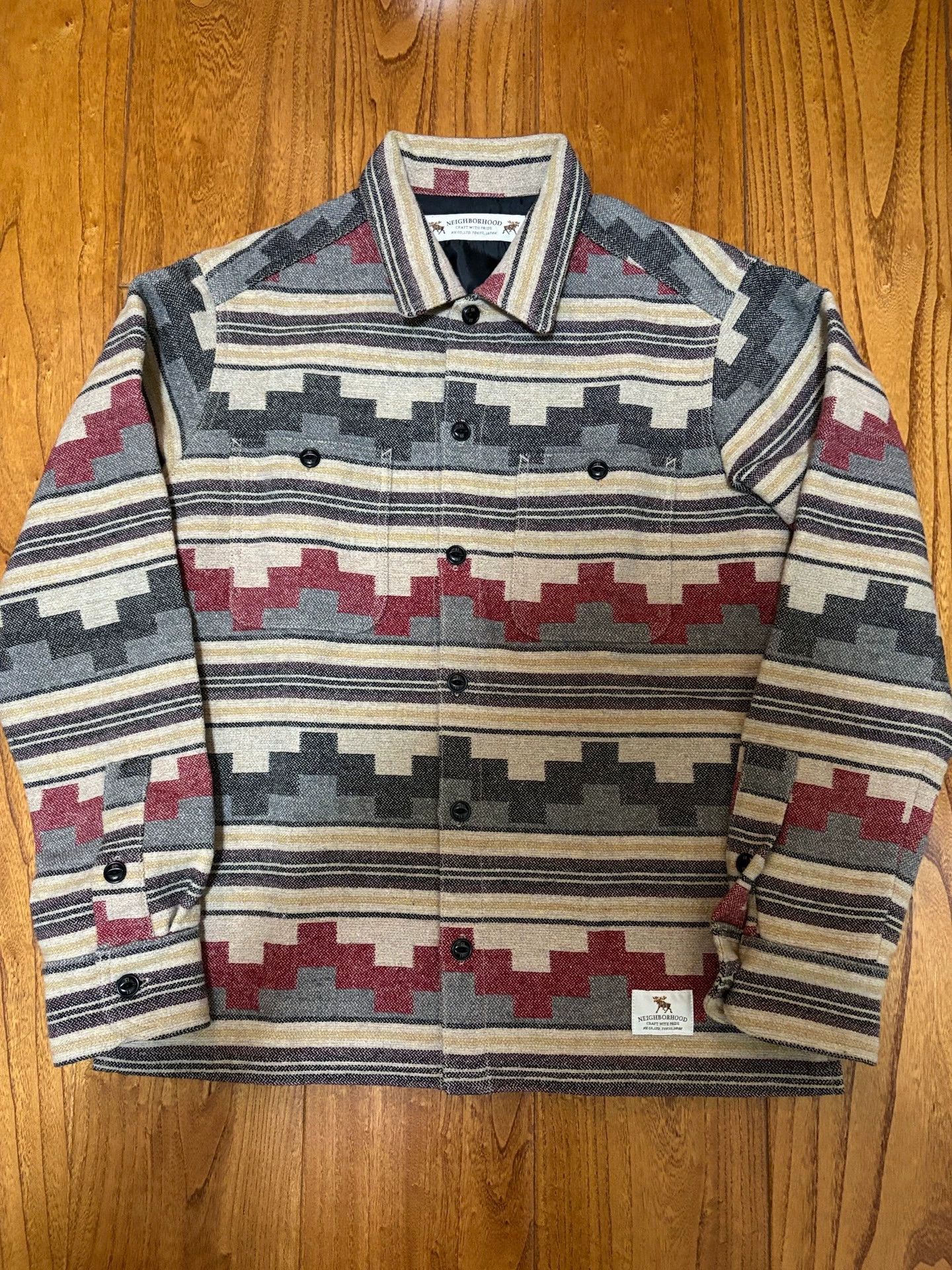 Neighborhood NEIGHBORHOOD TIPI Indian Vtg Jkt M Wool Blend 15AW Size US M / EU 48-50 / 2 - 1 Thumbnail