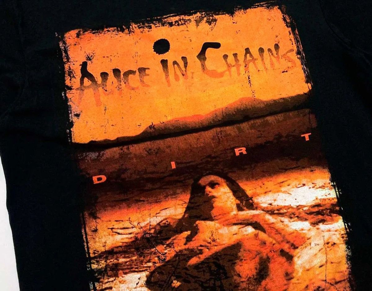 Band Tees Alice In Chains DIRT T-SHIRT 2 SIDED BIG LOGO Grunge 90s Size US XL / EU 56 / 4 - 3 Thumbnail