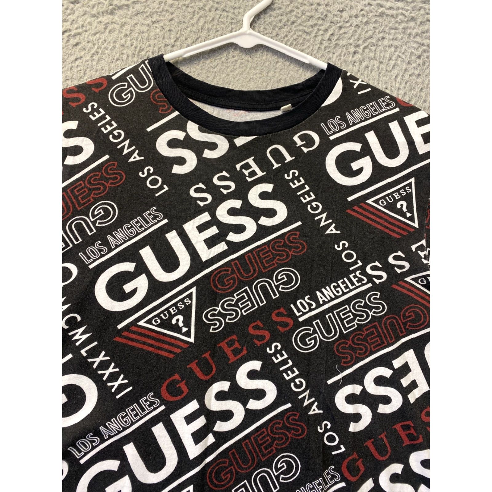 Guess GUESS Black Graphic Shirt Mens M Short Sleeve Logo Hip Hop Size US M / EU 48-50 / 2 - 2 Thumbnail