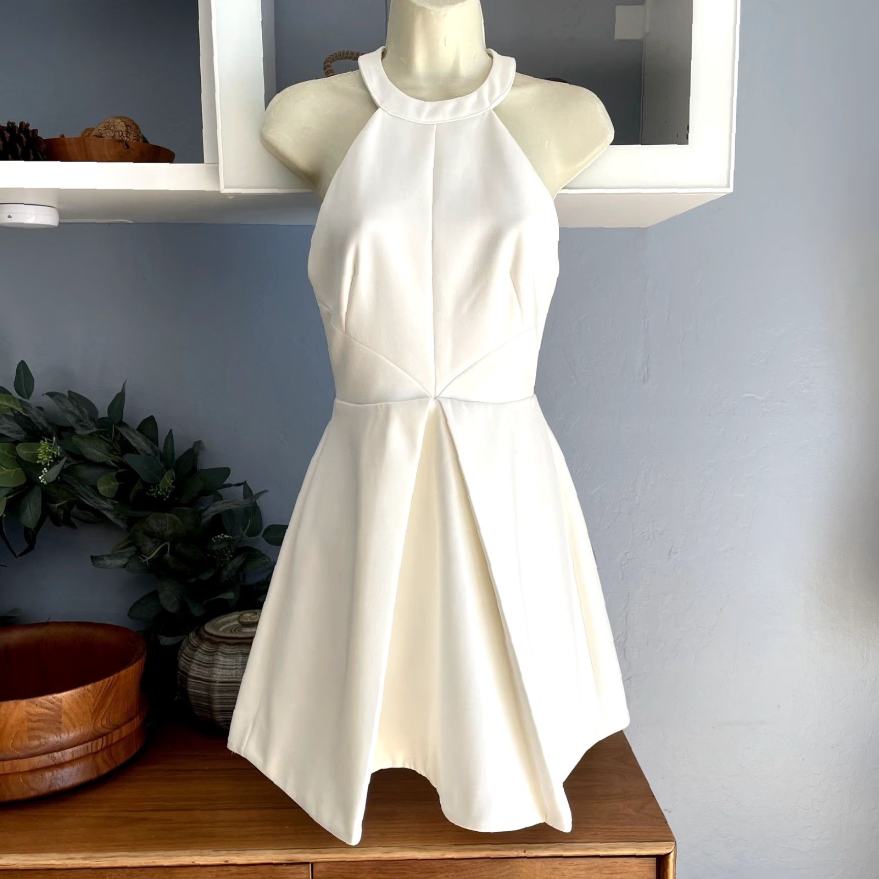 Vintage Keepsake Adore You Mini Dress Back cut-out White Fit & Flare XS Dress Women Sleeveless Party Cocktail Short Back Keyhole Zip Size XS / US 0-2 / IT 36-38 - 2 Thumbnail