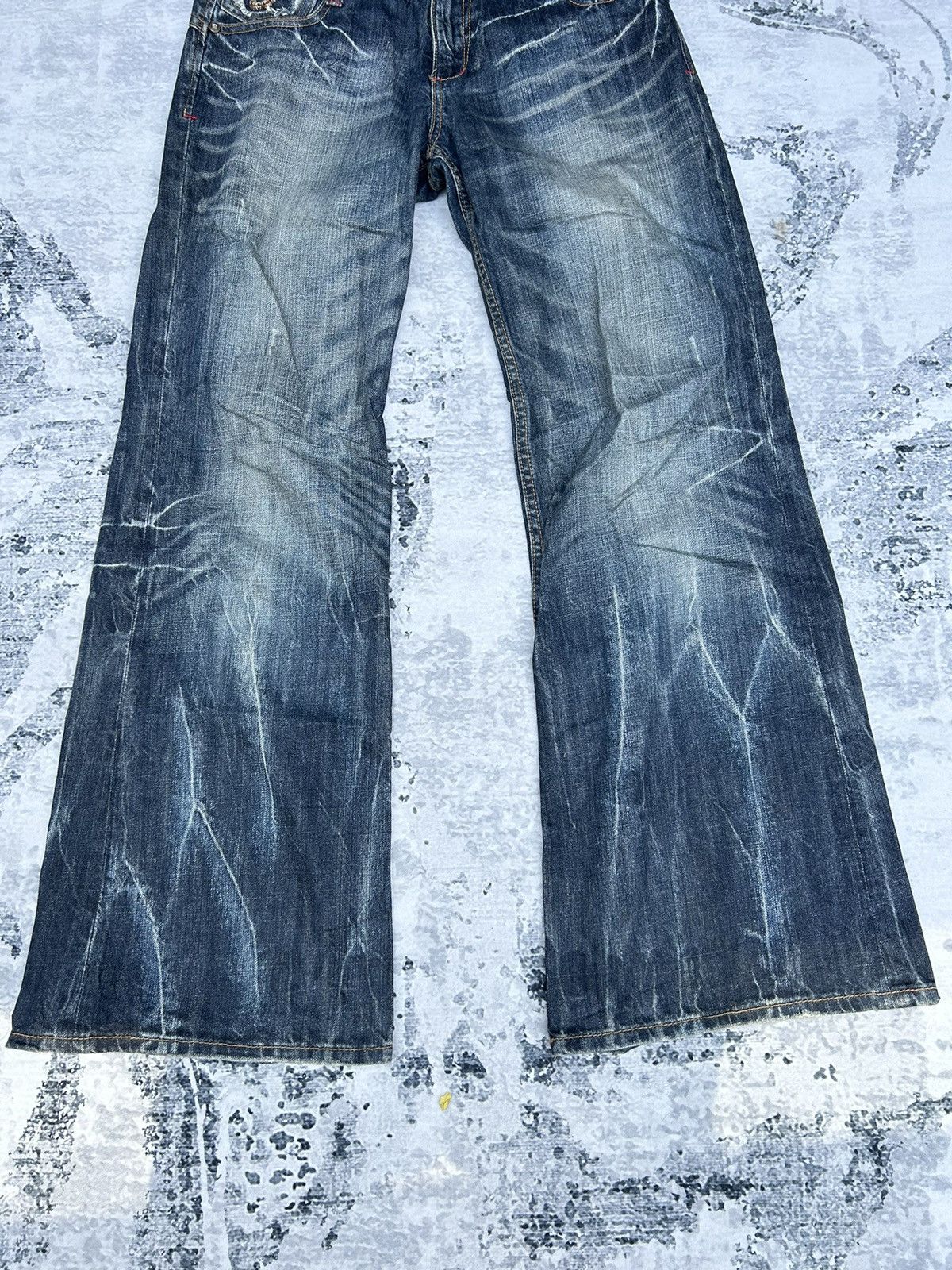 If Six Was Nine Super Flared Japan Brand Jeans Size US 32 / EU 48 - 5 Thumbnail