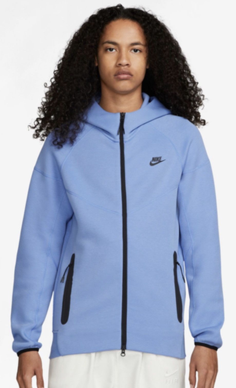 image of Nike Tech Fleece Polar Blue Top, Men's (Size Small)