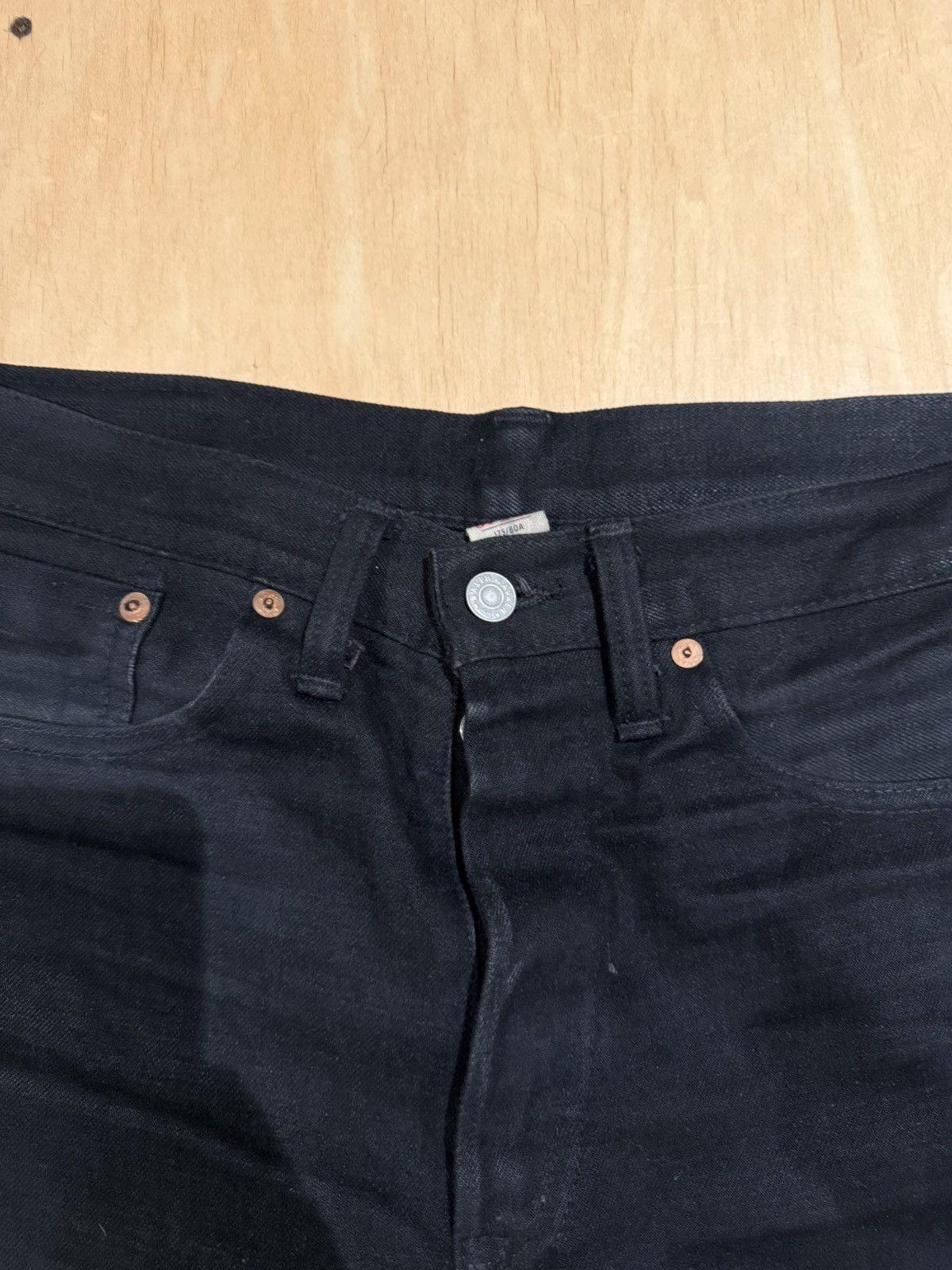 RRL Ralph Lauren RRL ralph lauren Slim Fit Black Selvedge Jean 31x32 Size US 31 - 4 Thumbnail