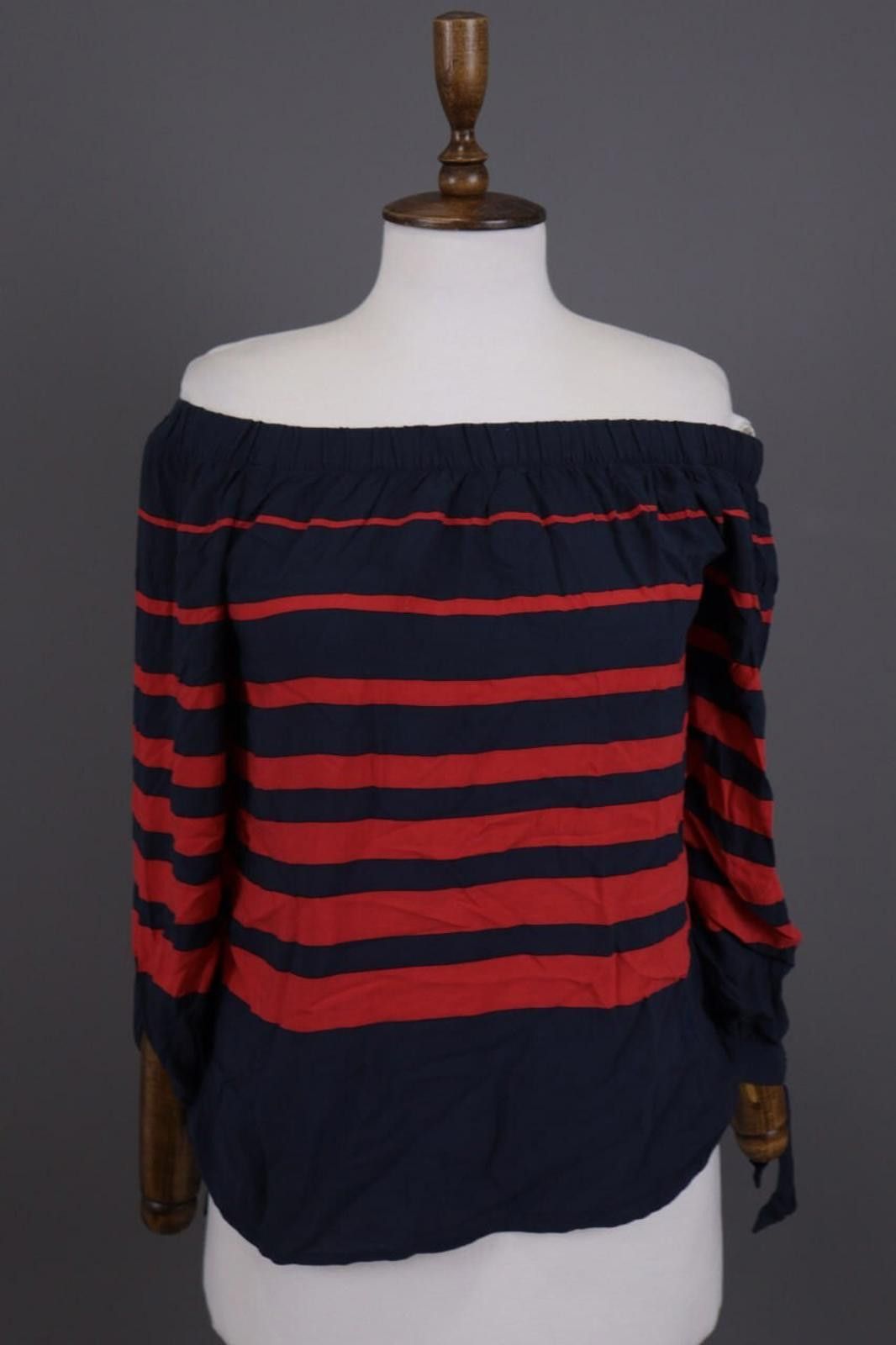 Designer Emily Van Den Bergh Black Striped Blouse Shirt Sz 36 / S Size M / US 6-8 / IT 42-44 - 1 Thumbnail