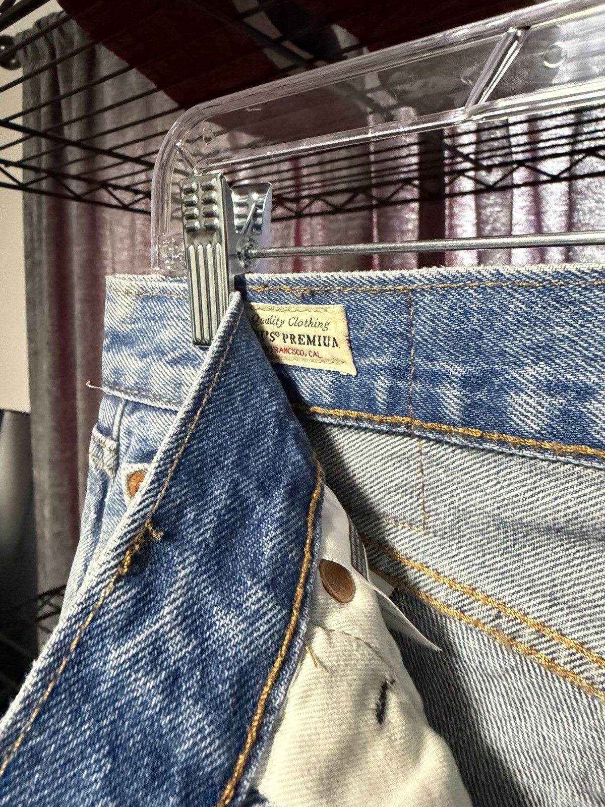 Levi's Premium Levi 501 93’ Destroyed Distressed Jeans Size 36x32 Size US 36 / EU 52 - 2 Thumbnail