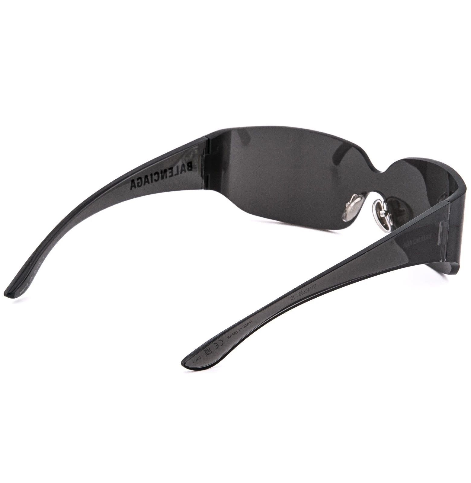 Balenciaga BALENCIAGA BB0421S MONO Wrap 0421 Black Fashion Shield 001 Size ONE SIZE - 2 Thumbnail