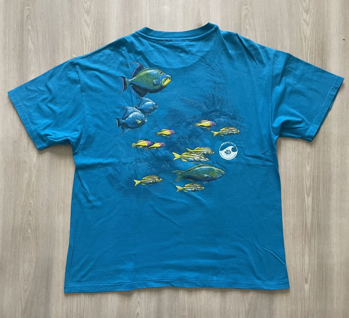 Vintage Vintage 90s Double Sided Houston Sea Space Shirt Mens XL Size US XL / EU 56 / 4 - 4 Thumbnail